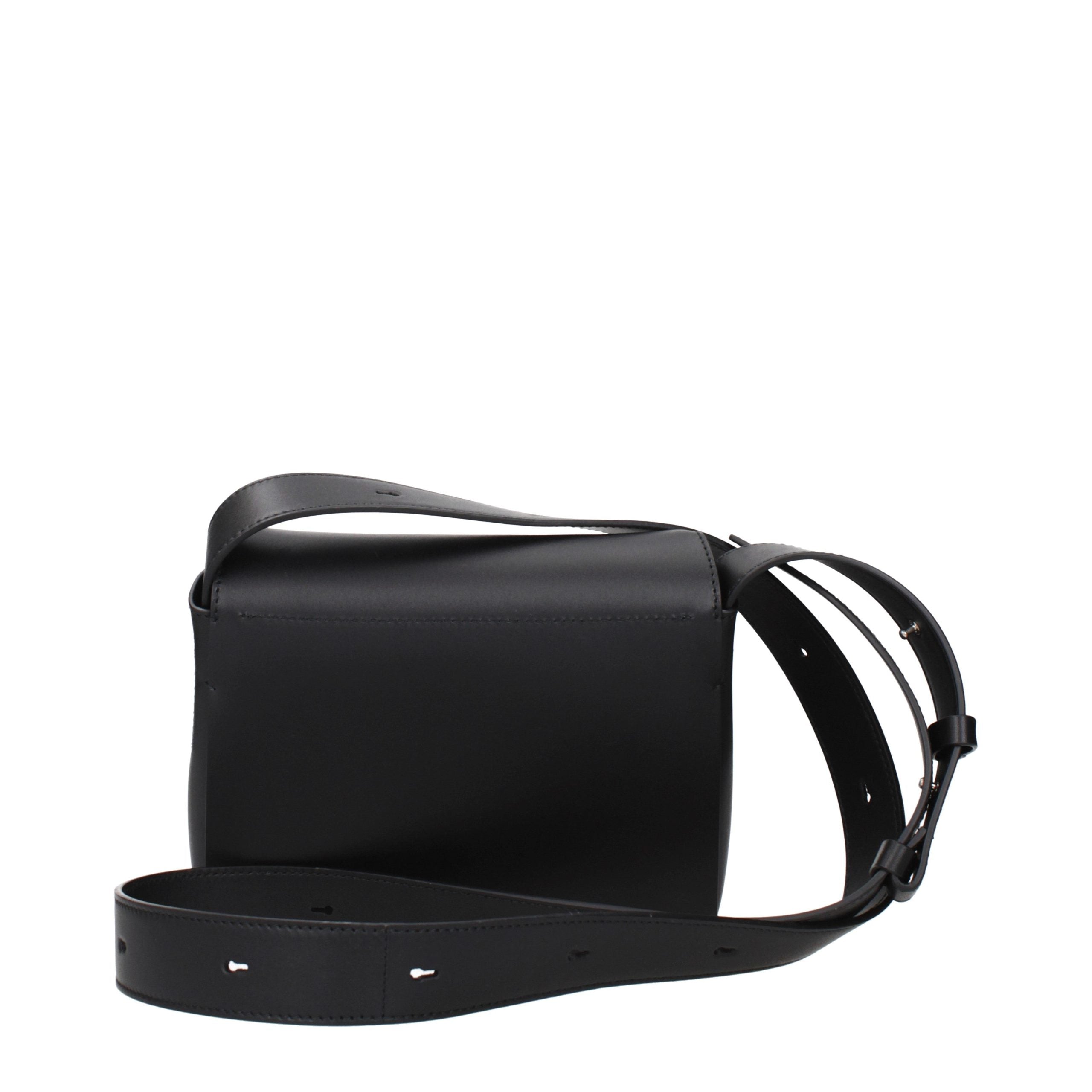 Jil Sander Black Leather Crossbody Women's Bag