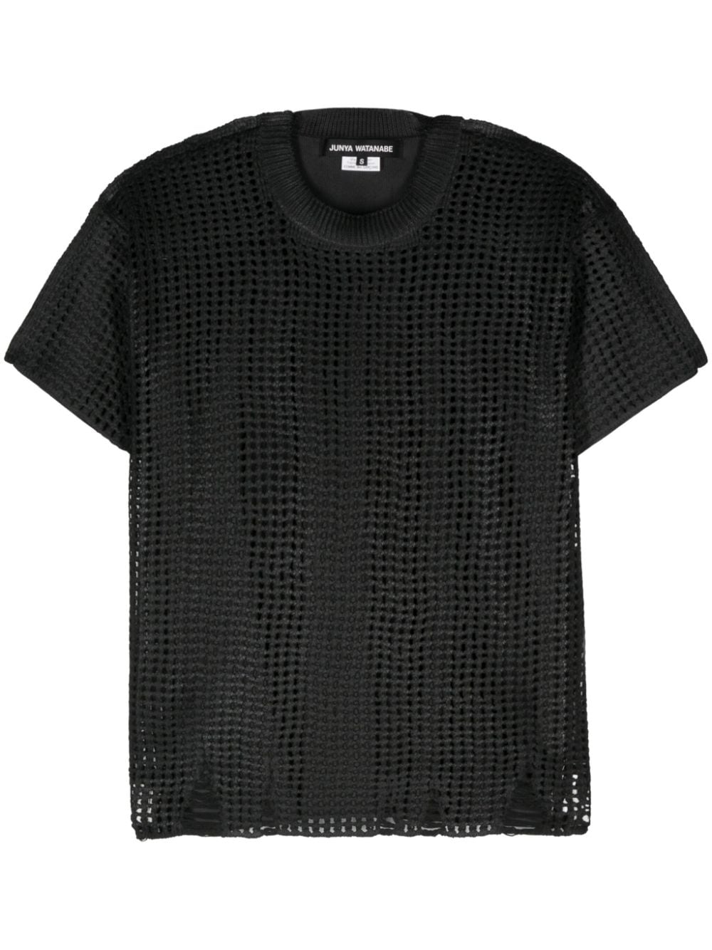 Junya Watanabe Women's Open-Knit Crewneck T-Shirt