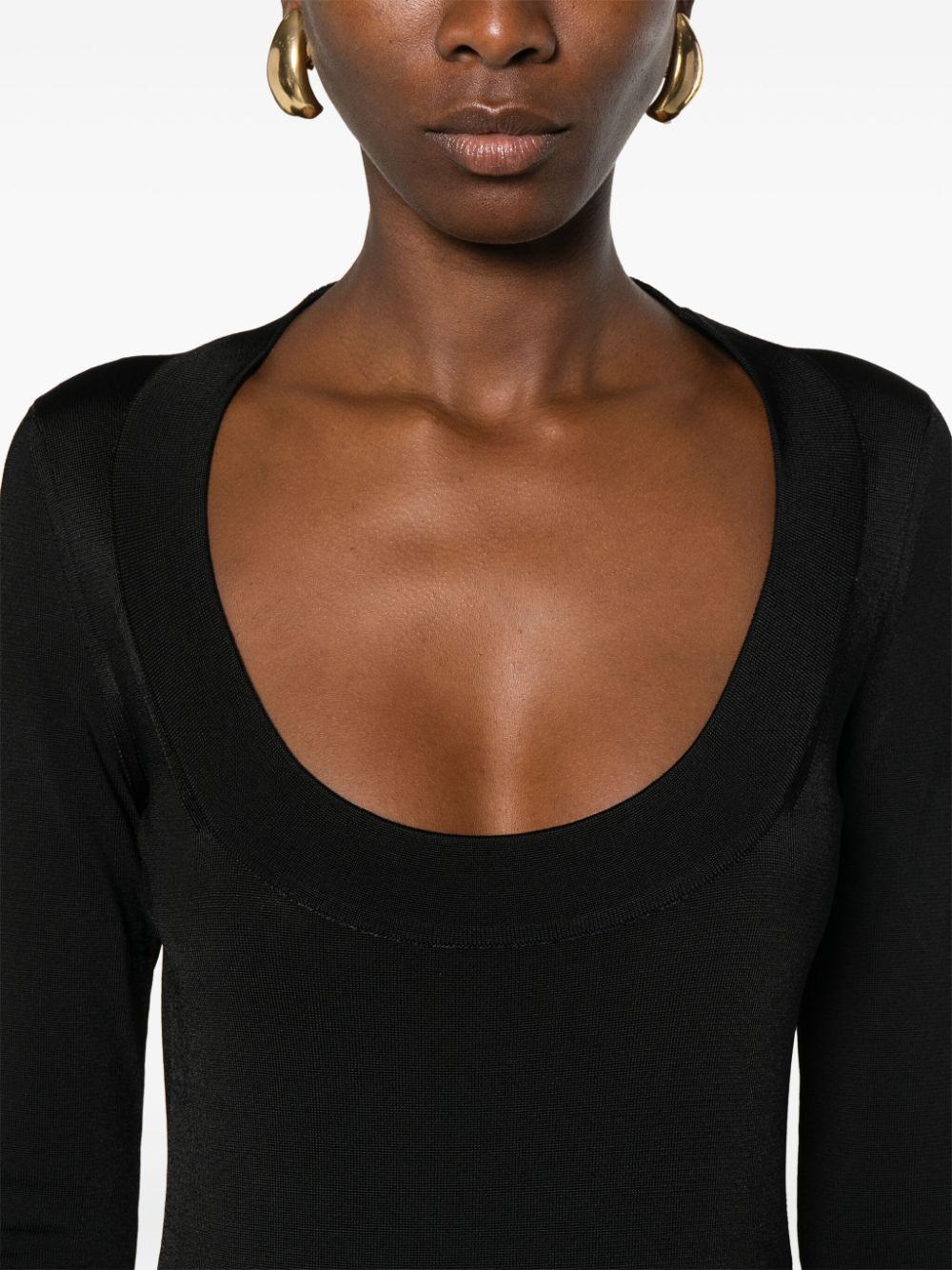 Saint Laurent Women's Décolleté Mini Dress