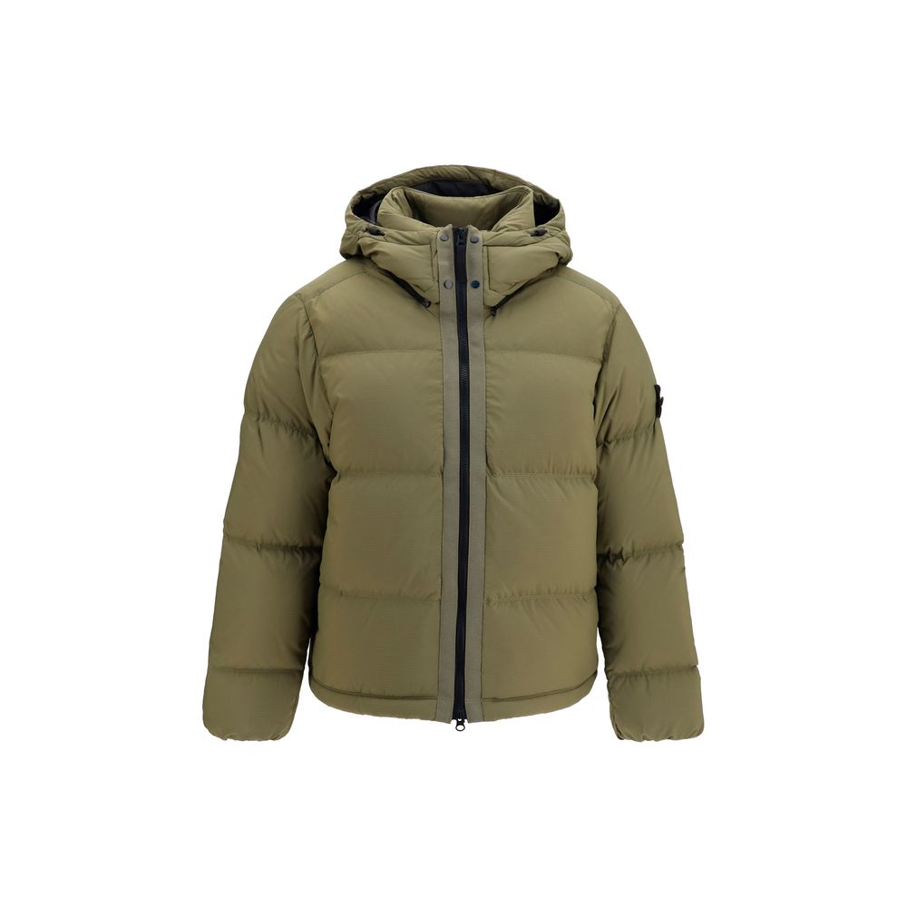 Stone Island Bicolor Polyamide Full-Length Men's Jacket