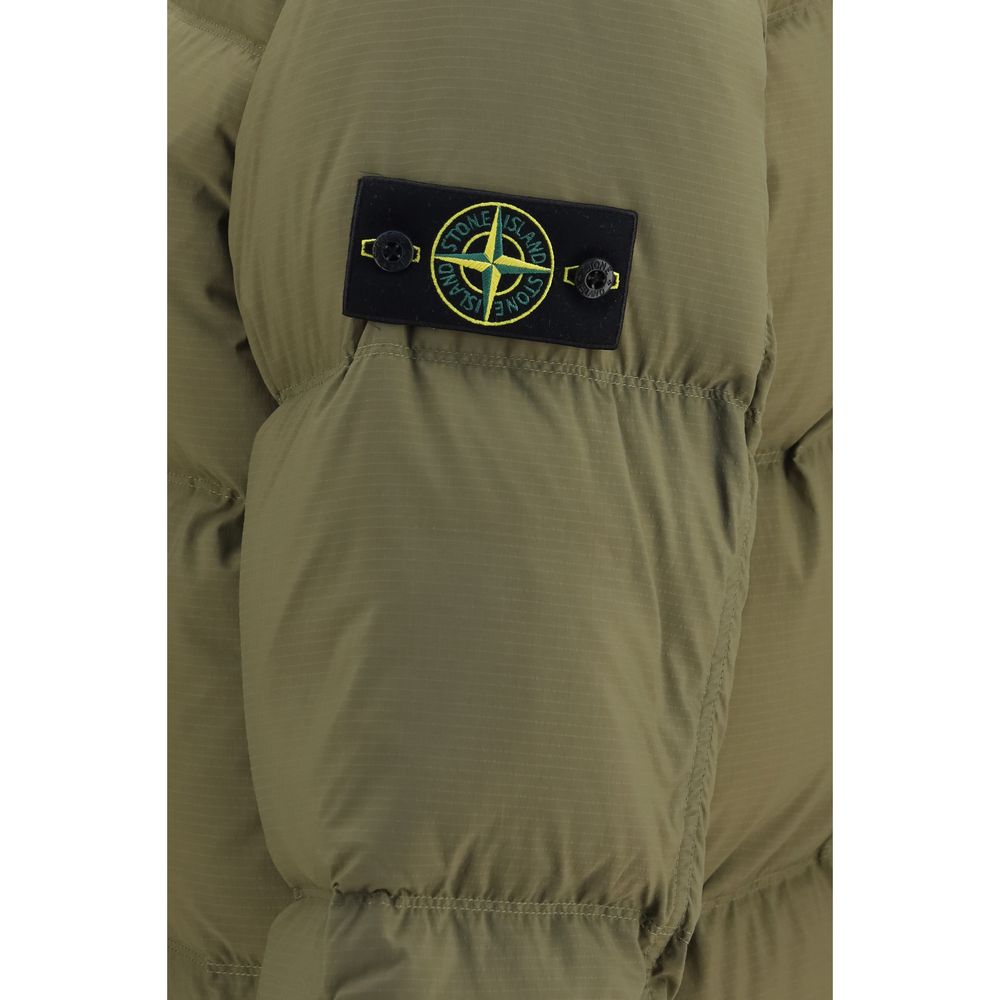 Stone Island Bicolor Polyamide Full-Length Men's Jacket