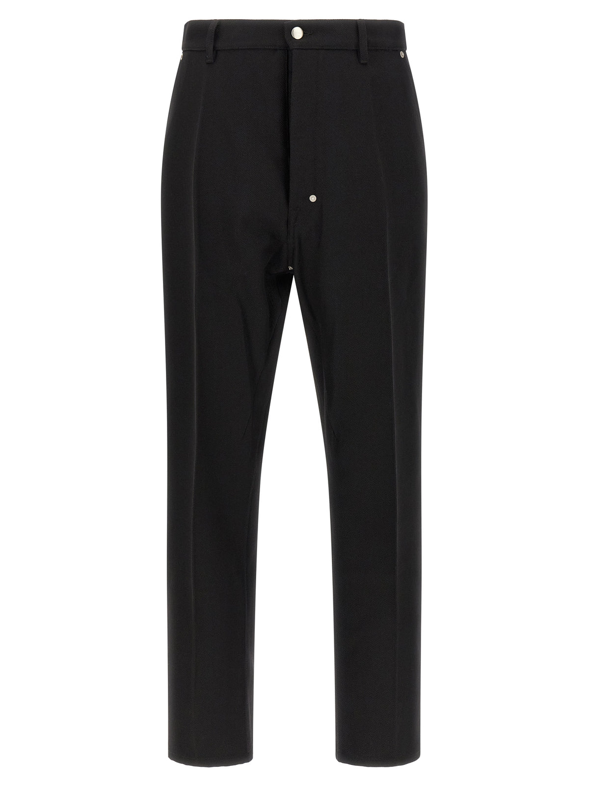 Rick Owens Black Cotton Casual Men's Pants