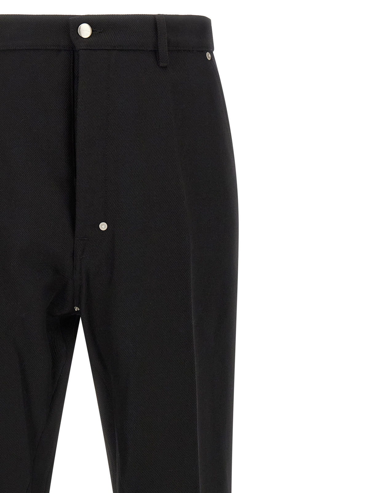 Rick Owens Black Cotton Casual Men's Pants