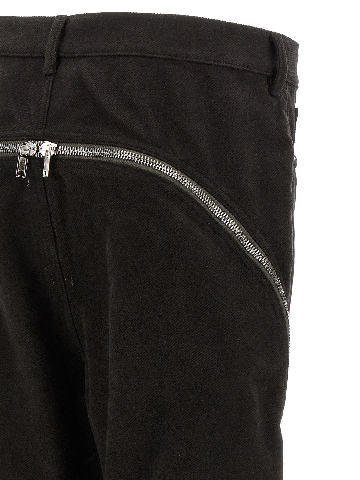 Rick Owens Black Cotton Flared Men's Pants