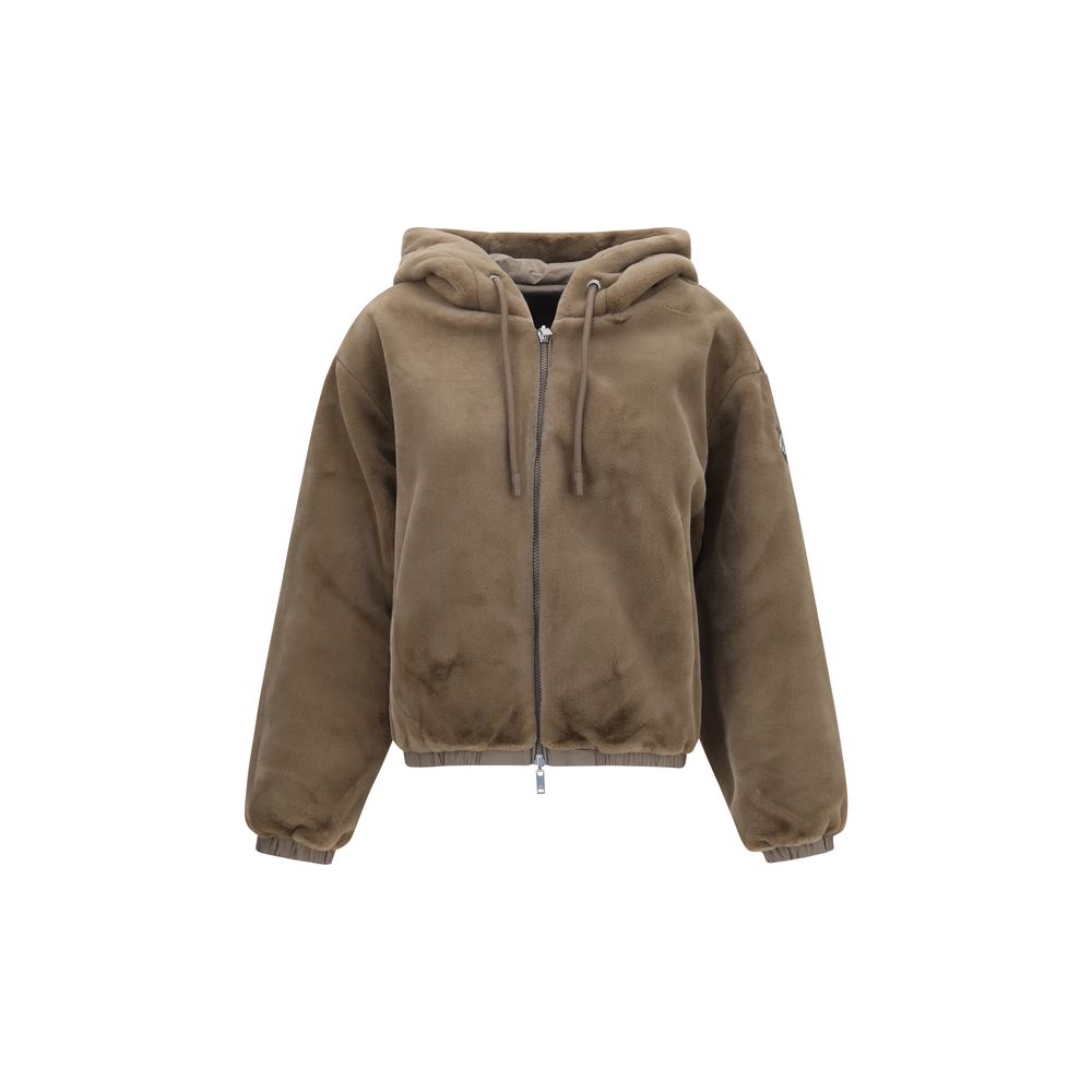 Moose Knuckles Brown Recycled Polyester Women's Sweatshirt