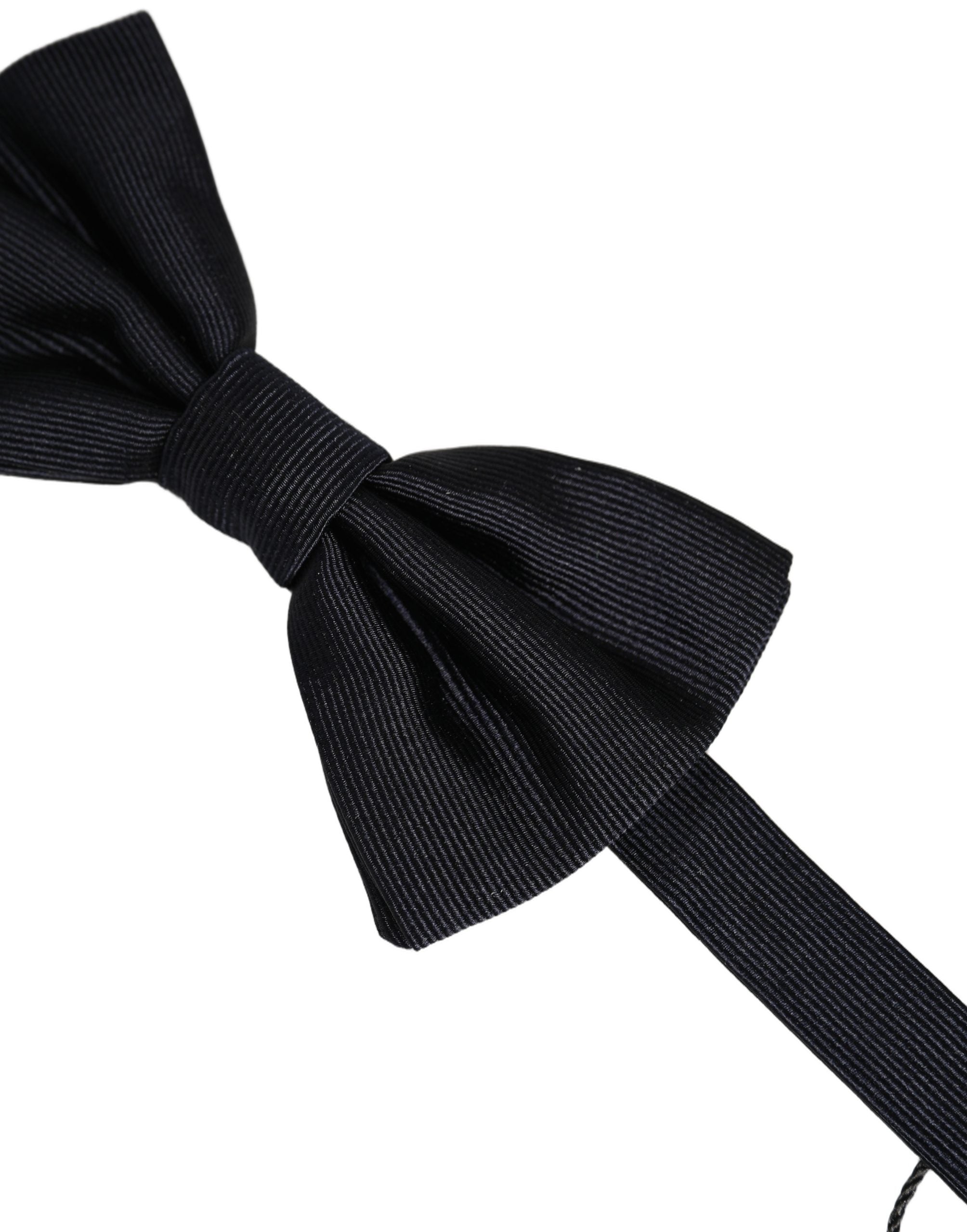 Dolce & Gabbana Men Black 100% Silk Adjustable Neck Papillon Bow Men's Tie