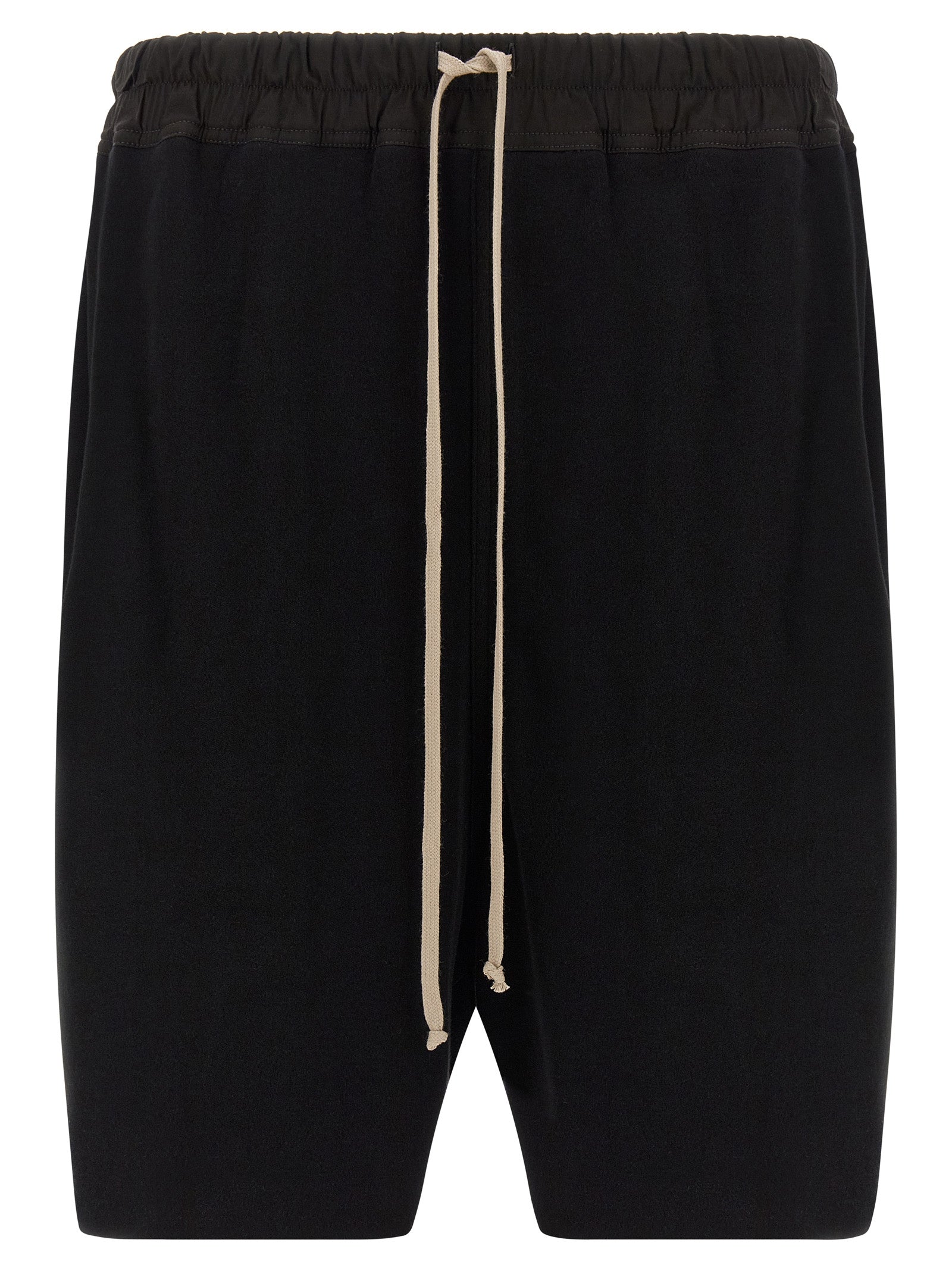 Rick Owens Black Cotton Bermuda Men's Shorts