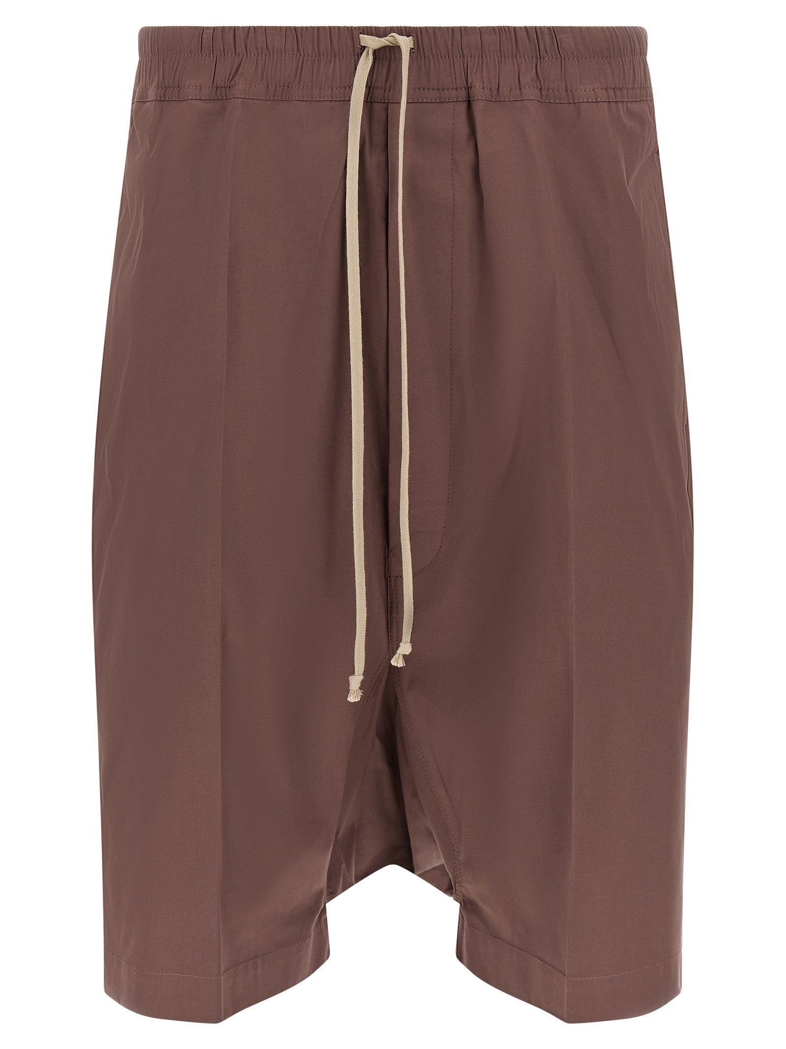 Rick Owens Brown Cotton Bermuda Men's Shorts