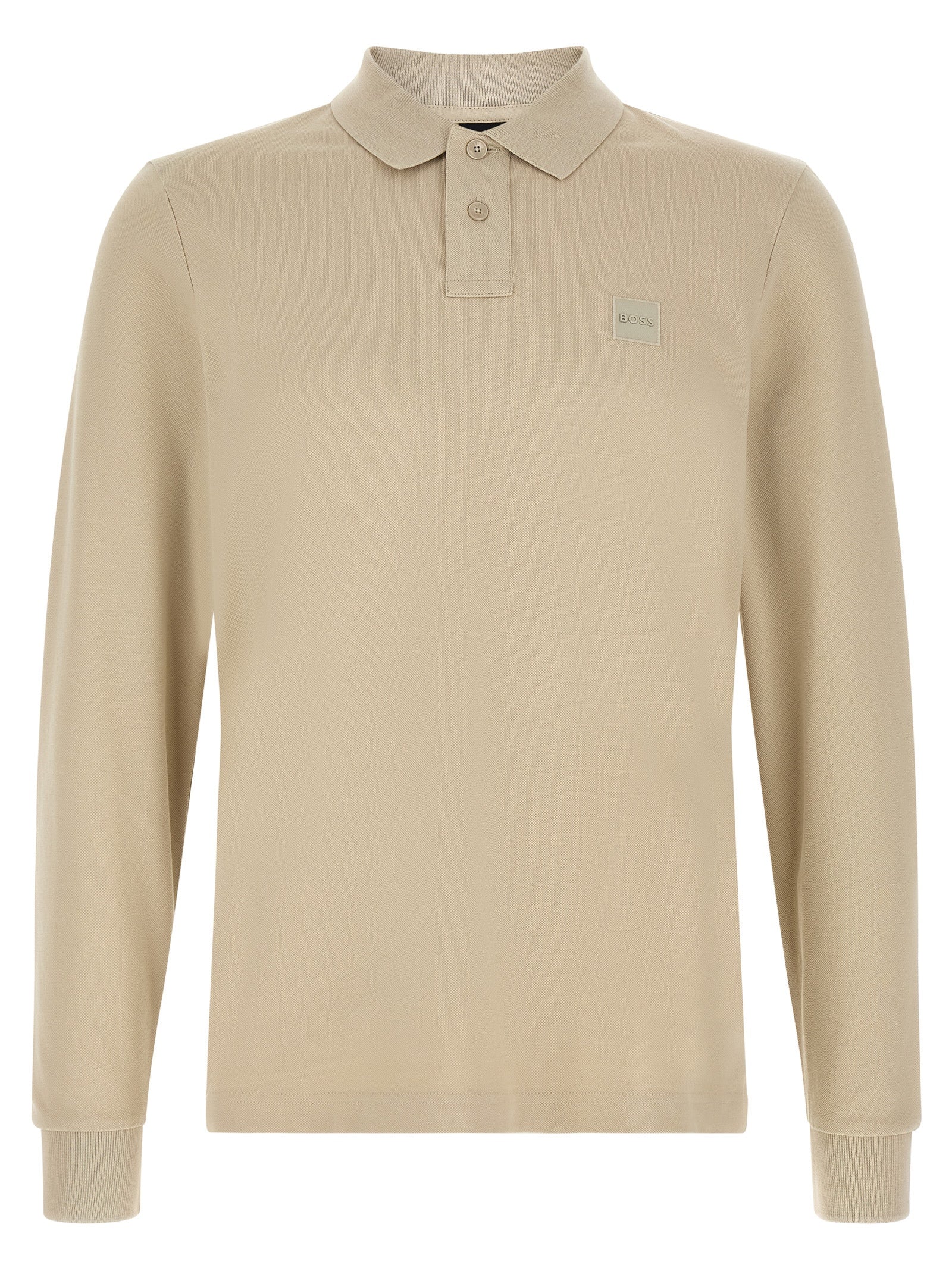 Hugo Boss Beige Cotton Polo Men's Shirt