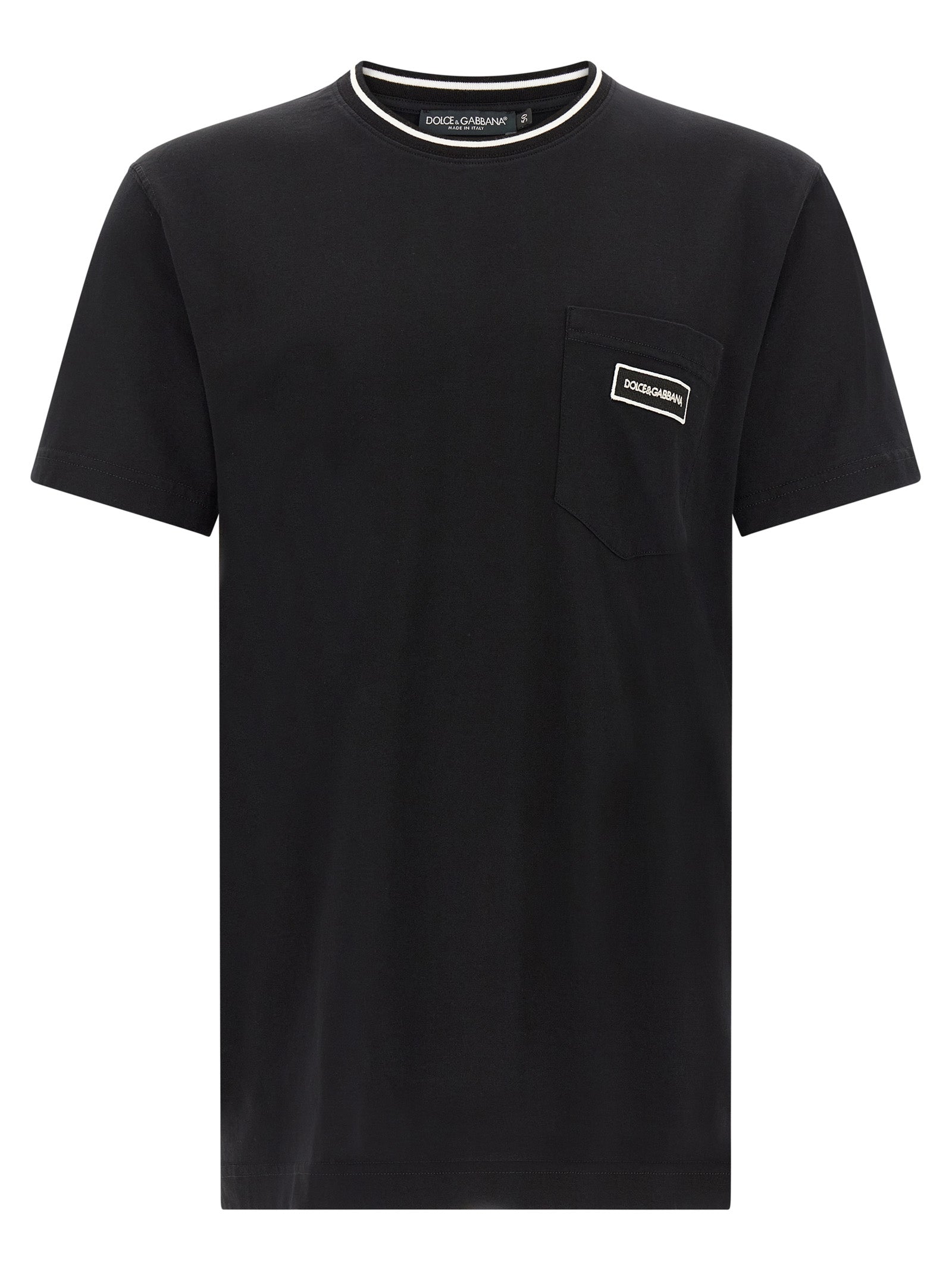 Dolce & Gabbana Black Cotton Men's T-Shirt
