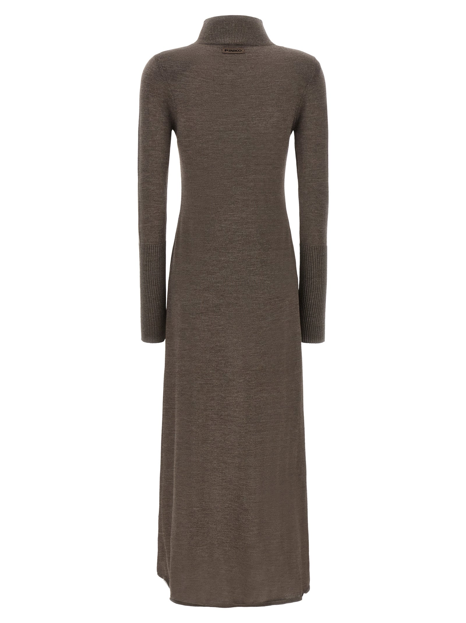PINKO Beige Wool Long Women's Dress