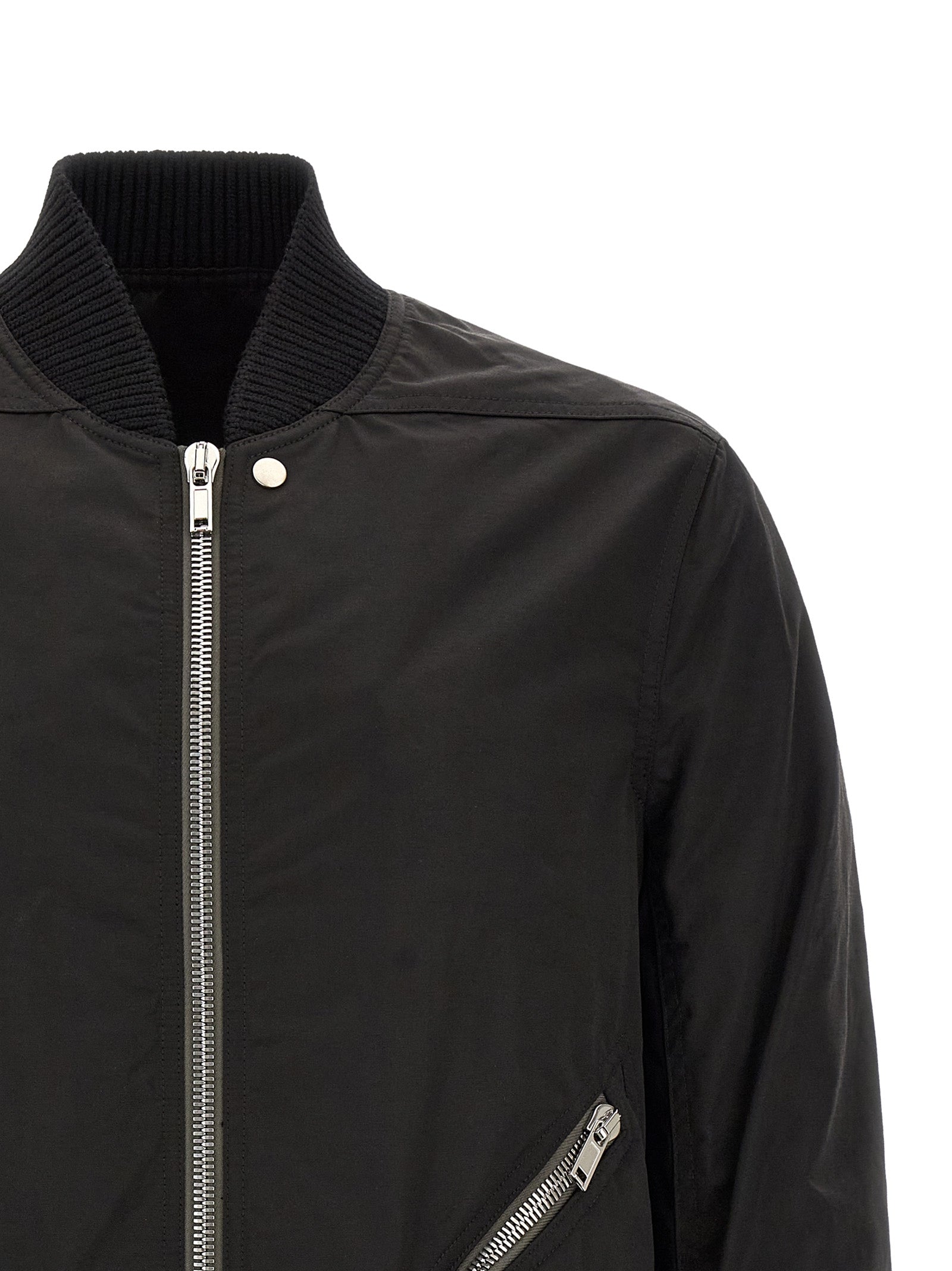 Rick Owens Black Nylon Men's Bomber