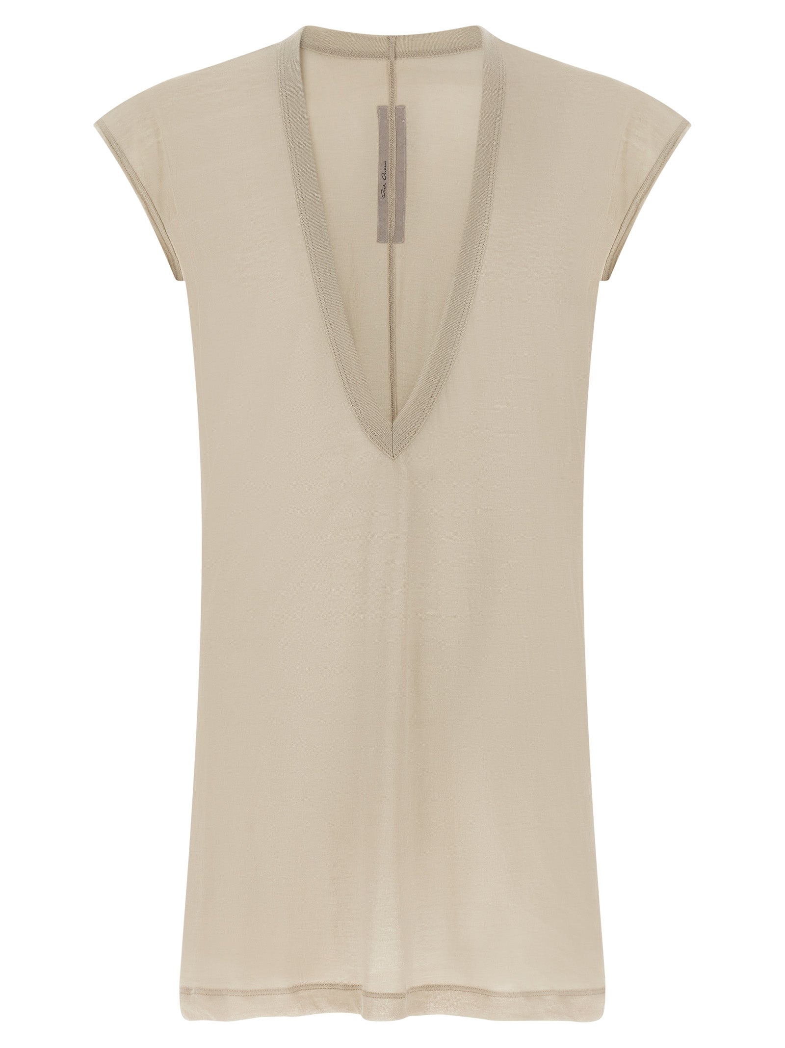 Rick Owens Beige Cotton Men's T-Shirt