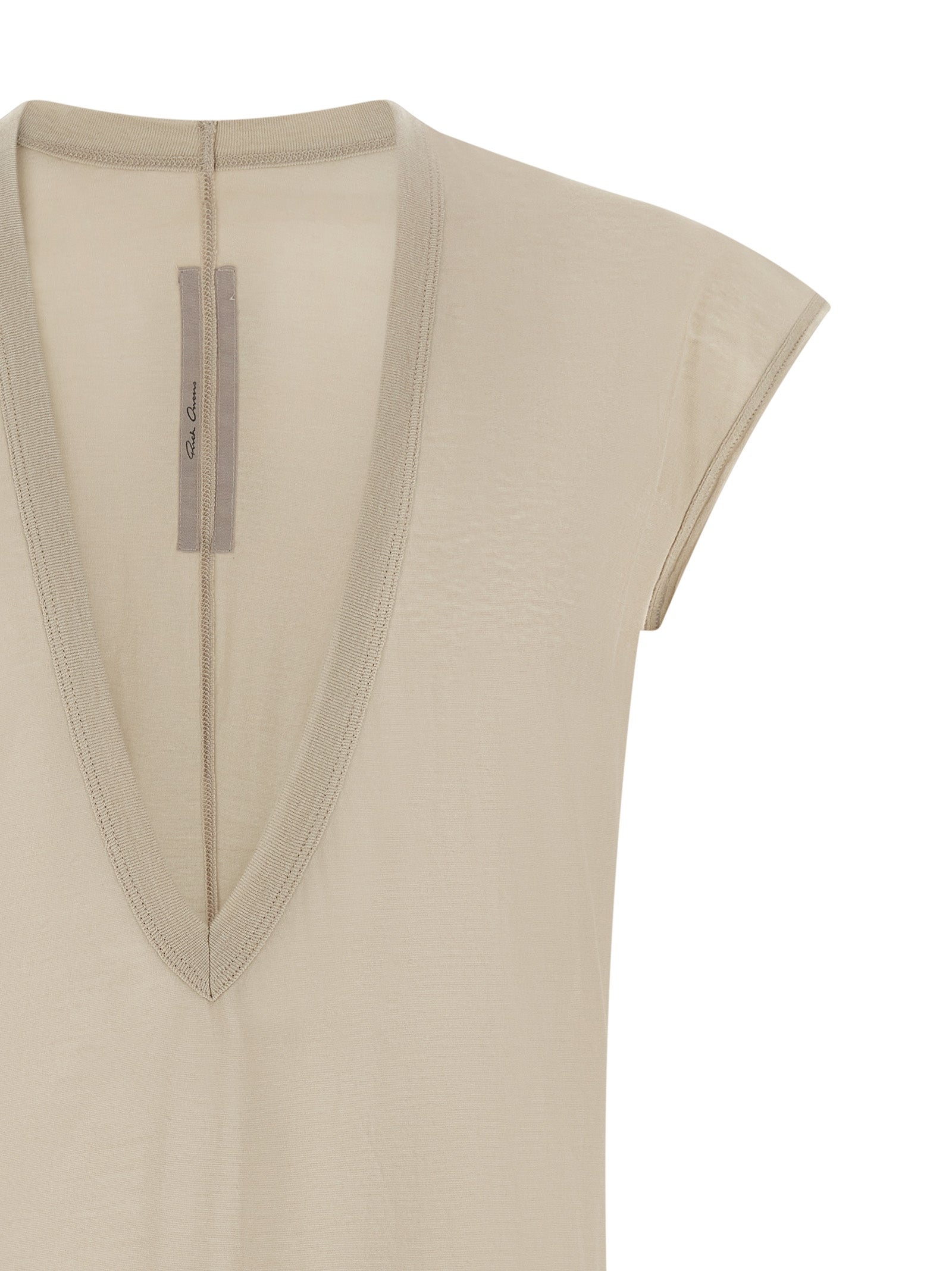 Rick Owens Beige Cotton Men's T-Shirt