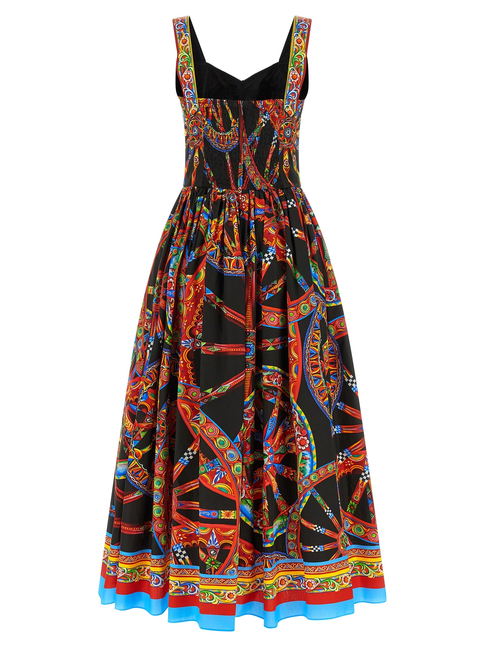 Dolce & Gabbana Multicolor Cotton Long Women's Dress