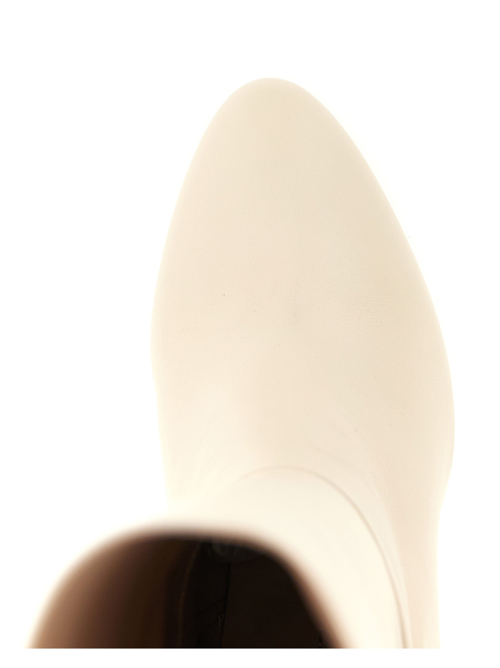 Stuart Weitzman White Lamb Leather Over The Women's Knee