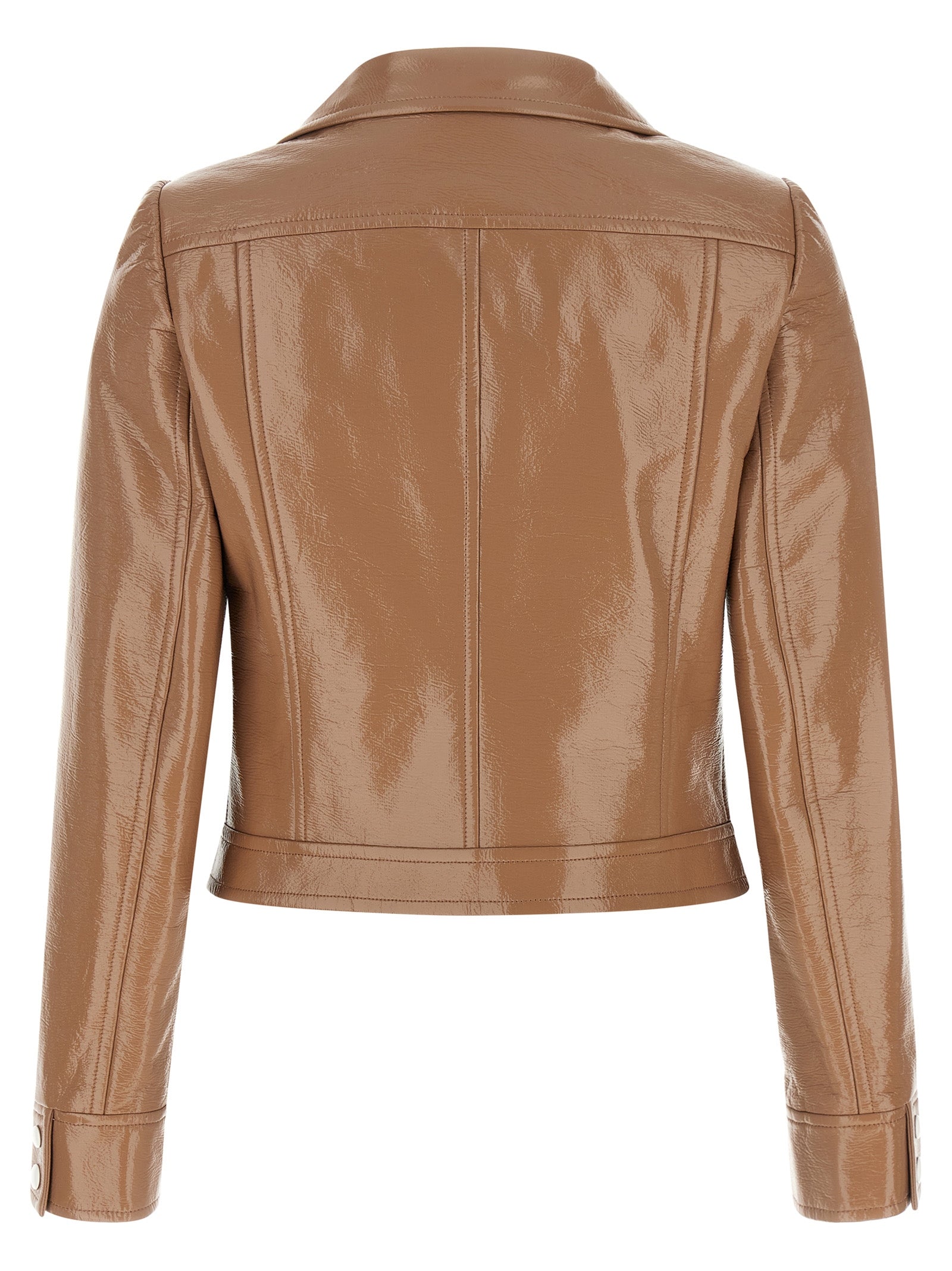 Courrèges Brown Cotton Full-Length Women's Jacket