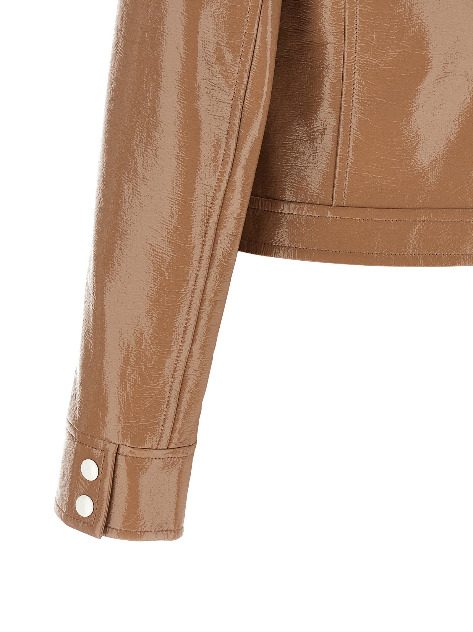 Courrèges Brown Cotton Full-Length Women's Jacket