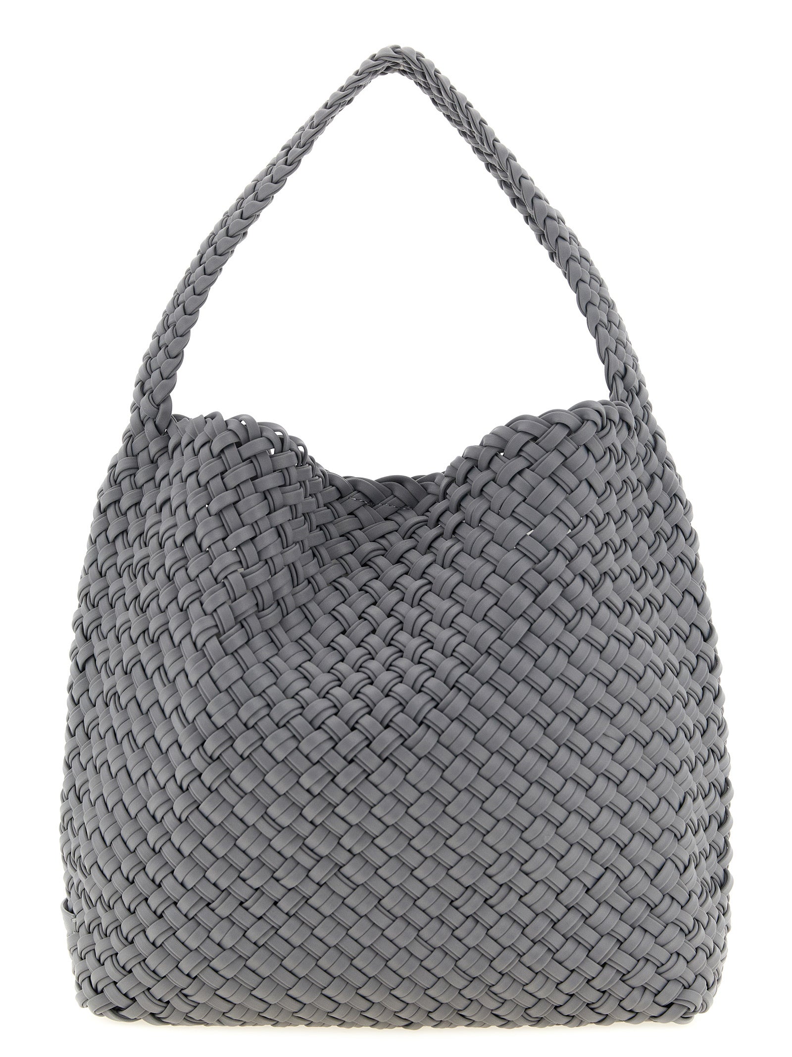 NAGHEDI Gray Nylon Shoulder Women's Bag