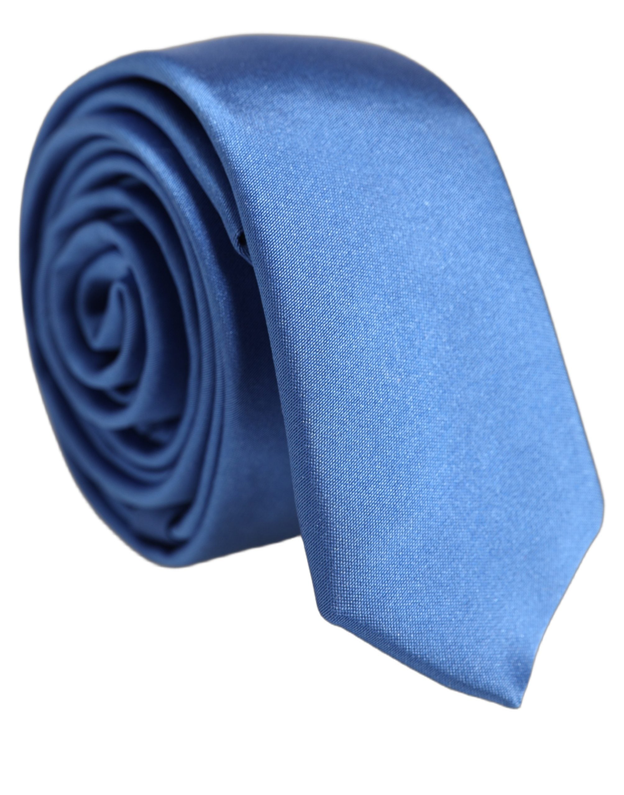 Dolce & Gabbana Men Blue 100% Silk Satin Adjustable Men'sd NeckMen's Men's Tie