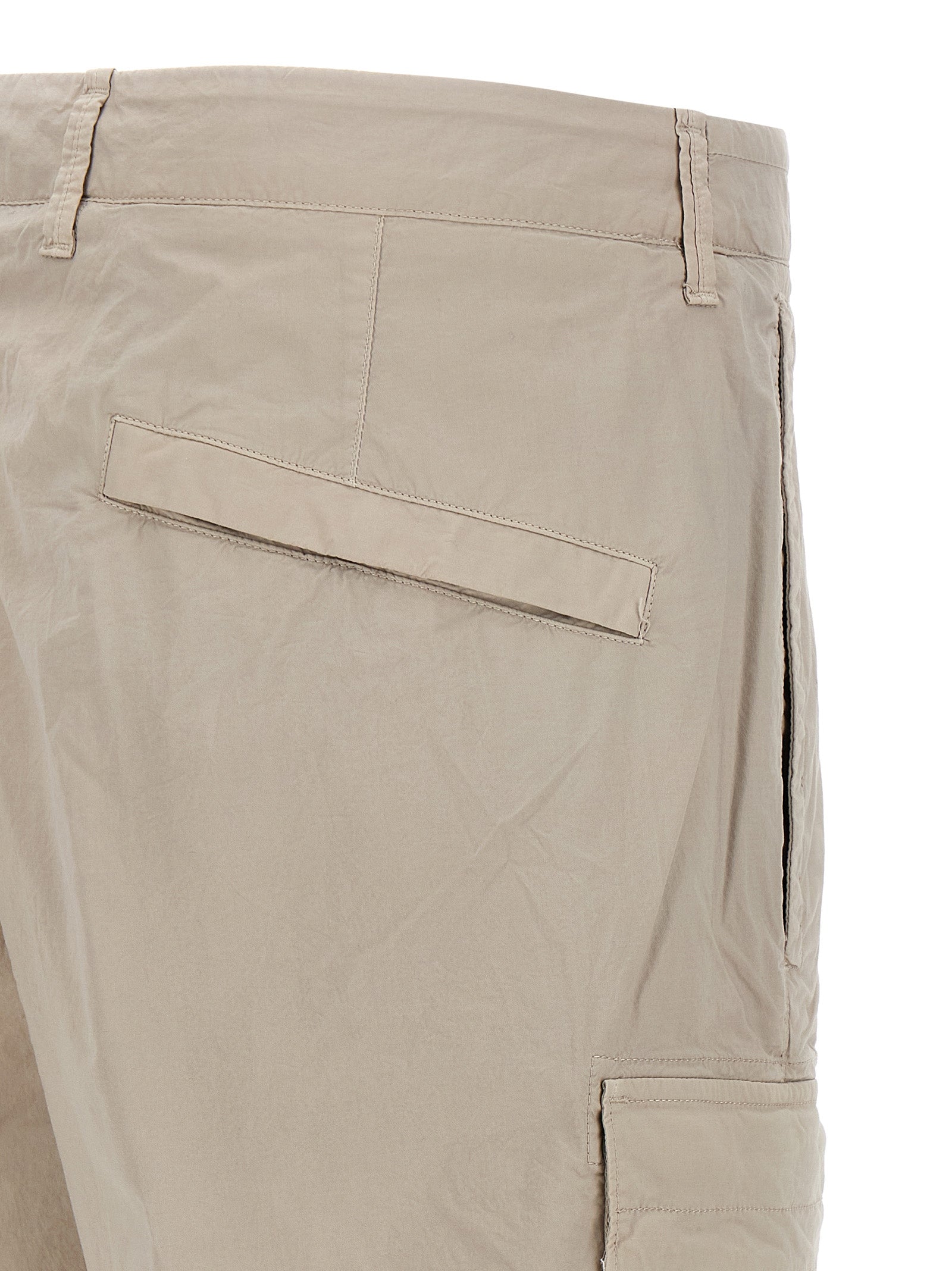 Stone Island Gray Cotton Bermuda Men's Shorts