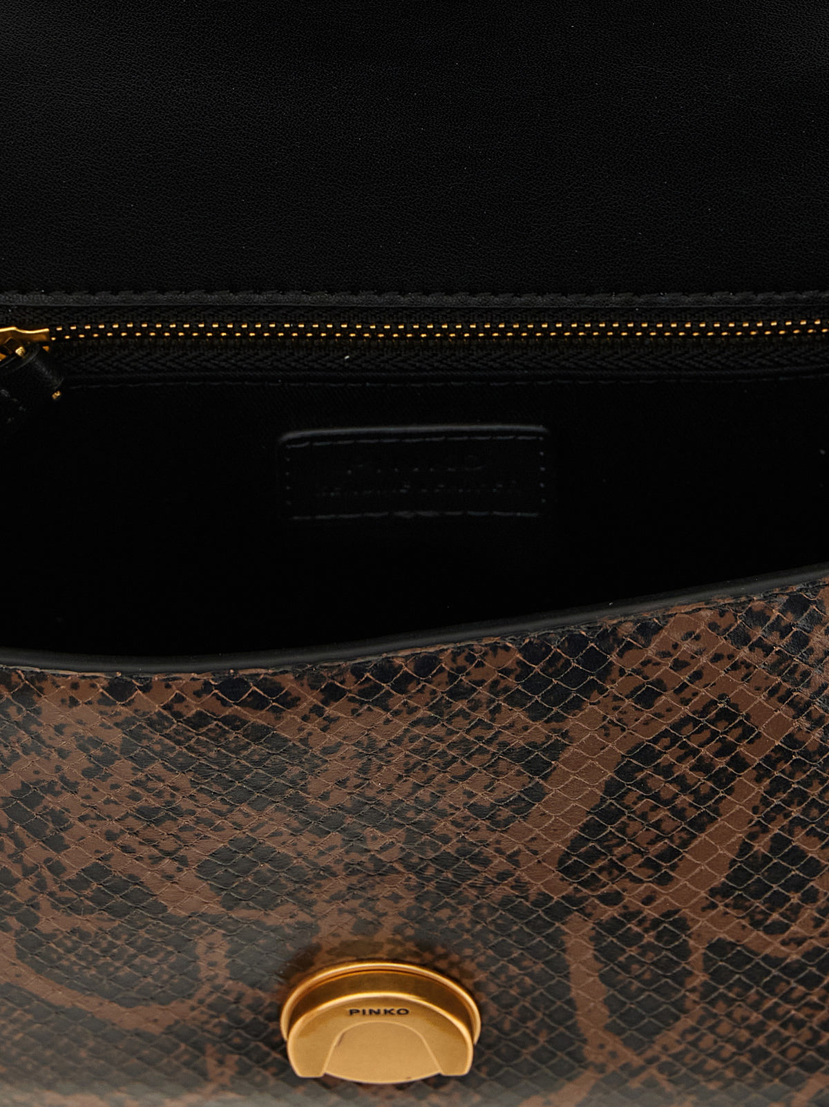 PINKO Brown Calfskin Women's Handbag