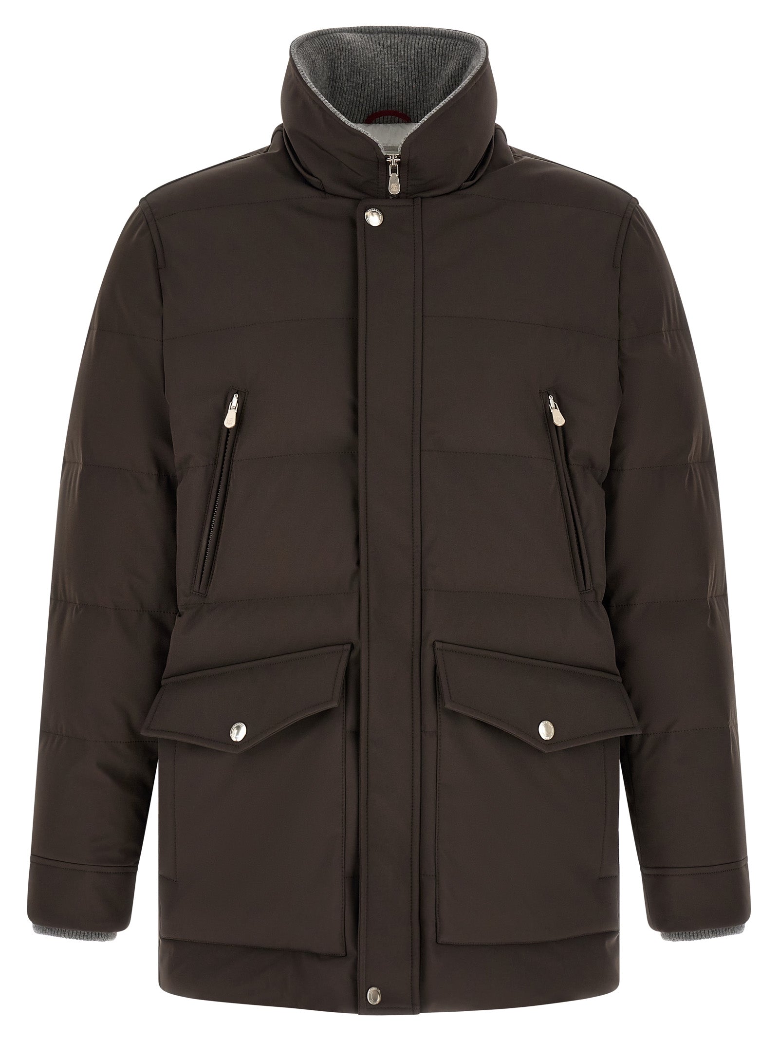 Brunello Cucinelli Brown Polyamide Men's Parka