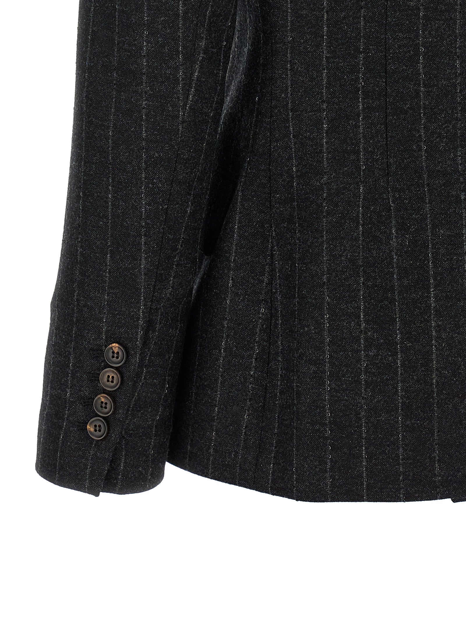 Brunello Cucinelli Gray Virgin Wool Women's Blazer