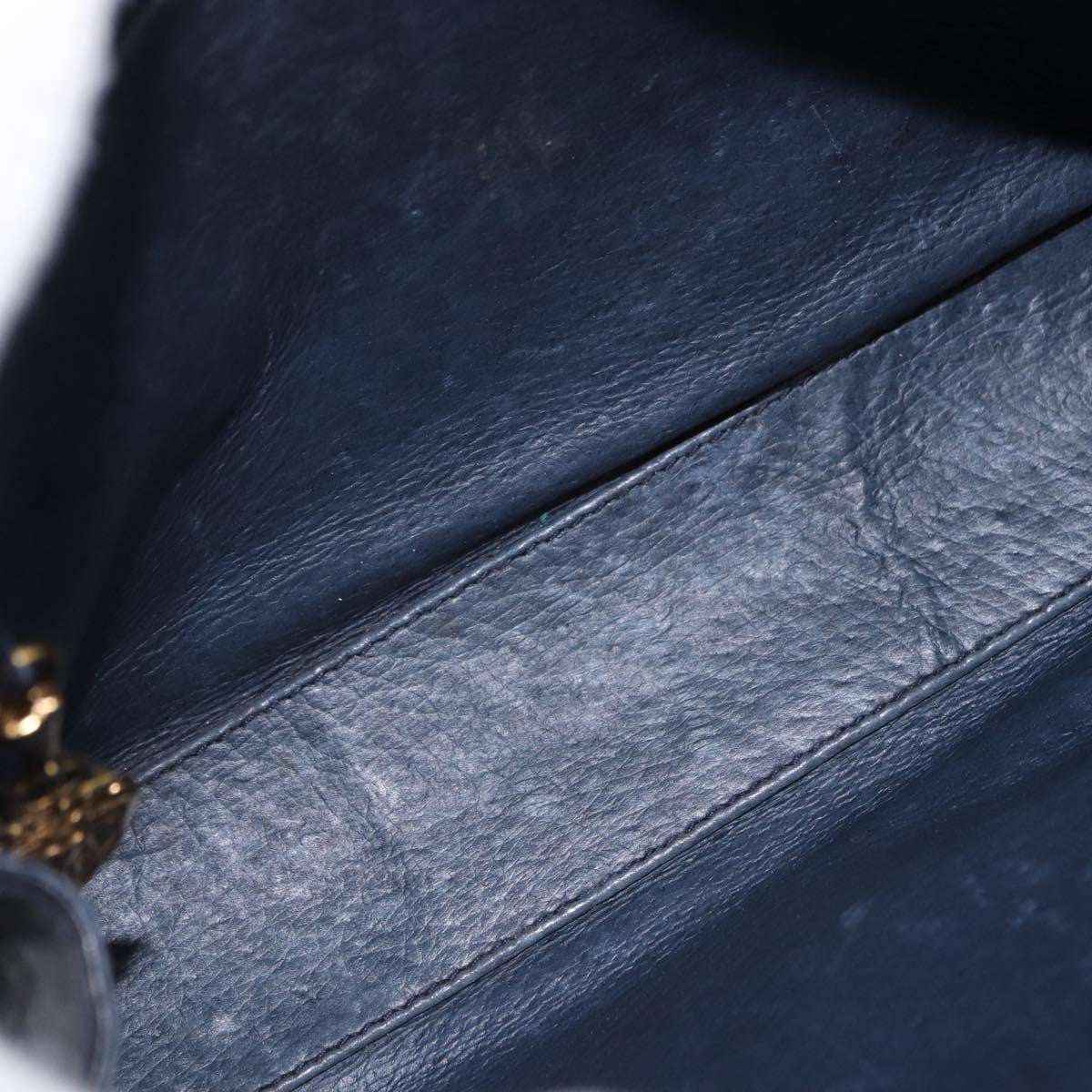 Gucci Micro Gg Canvas Canvas Navy Canvas Shoulder Bag Bag (Pre-Owned)