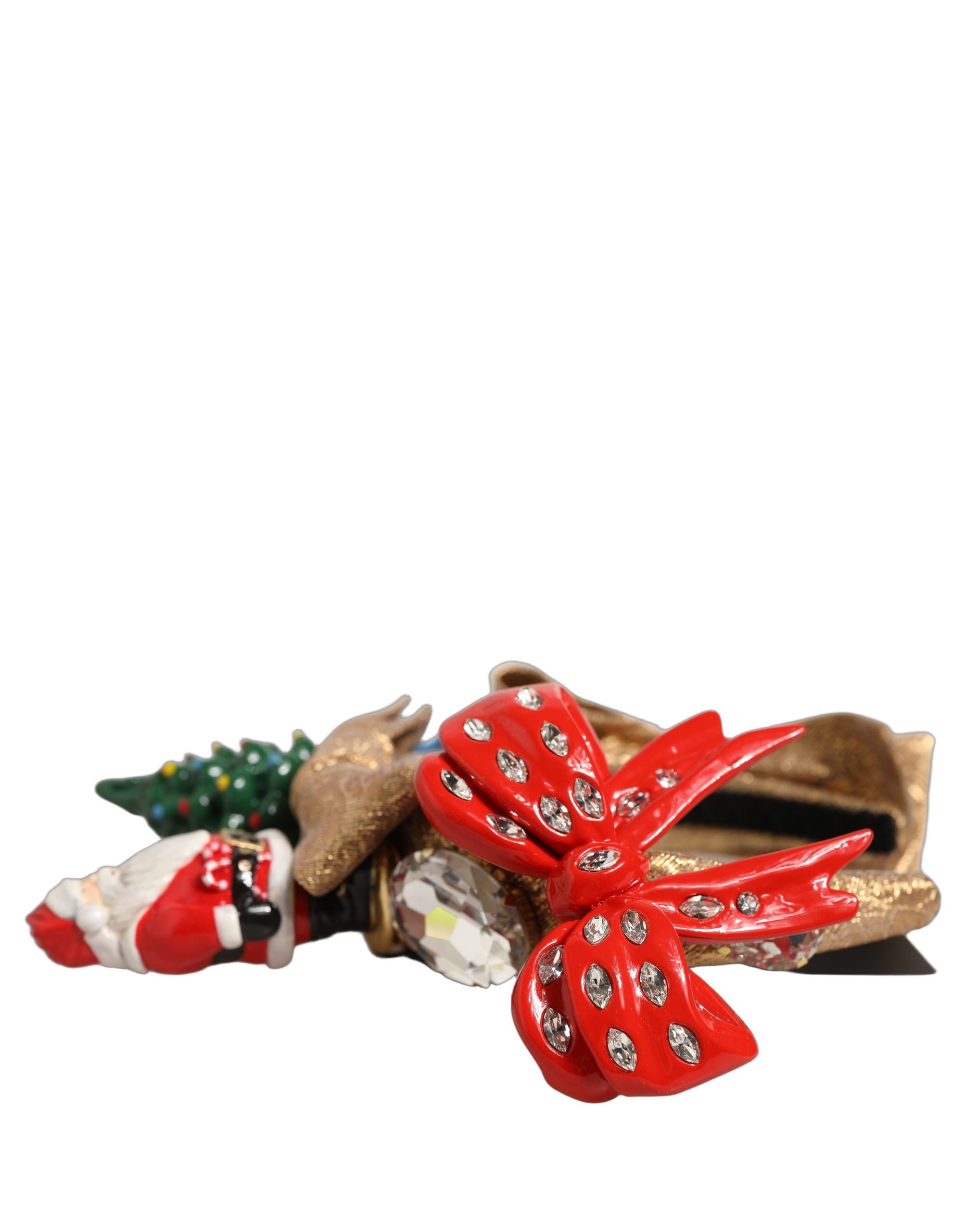 Dolce & Gabbana Multicolor Glittery Christmas Themed Headwear Women's Headband
