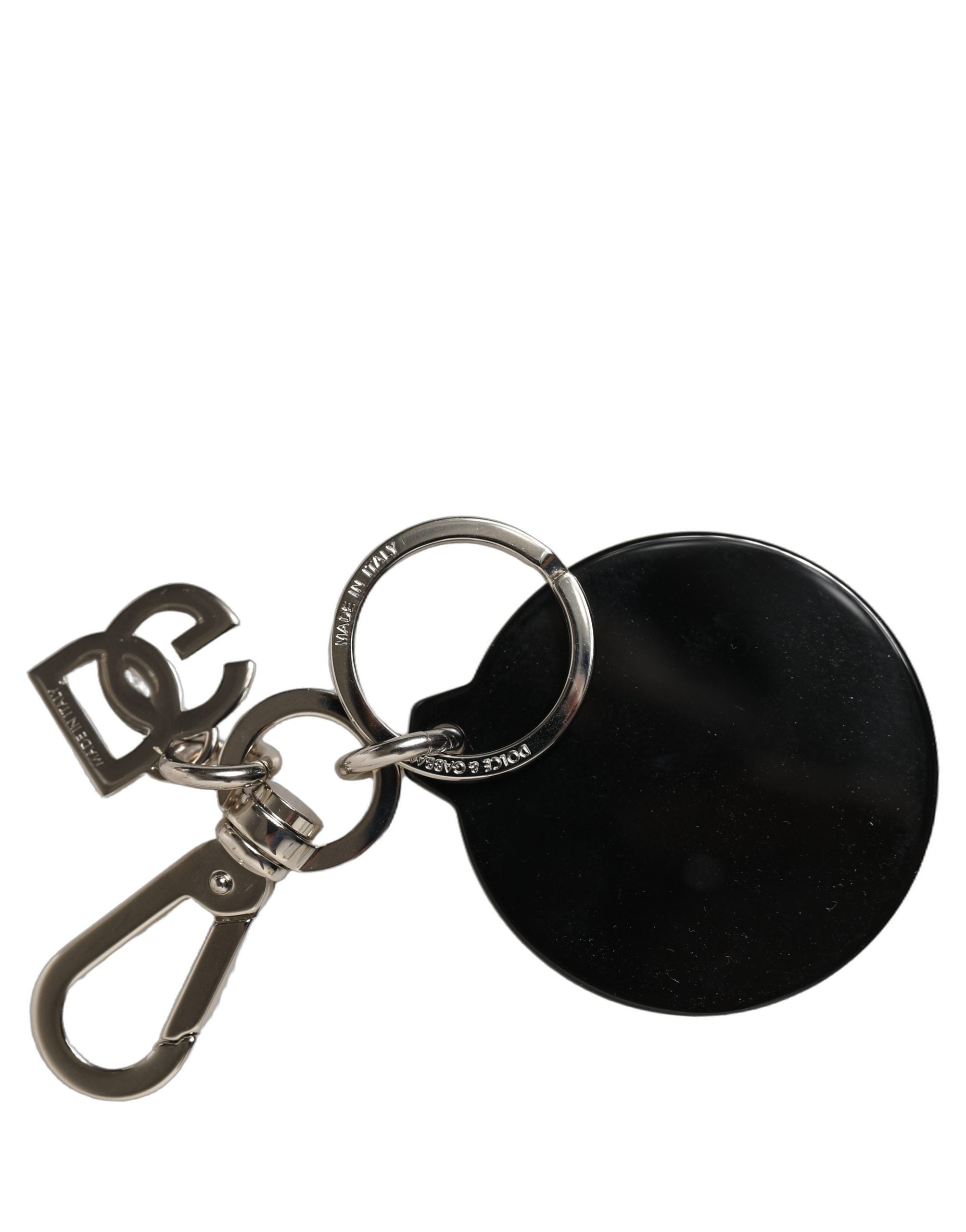 Dolce & Gabbana Black Kaisen Toge Inumaki Charm Metal Keychain Women's Keyring