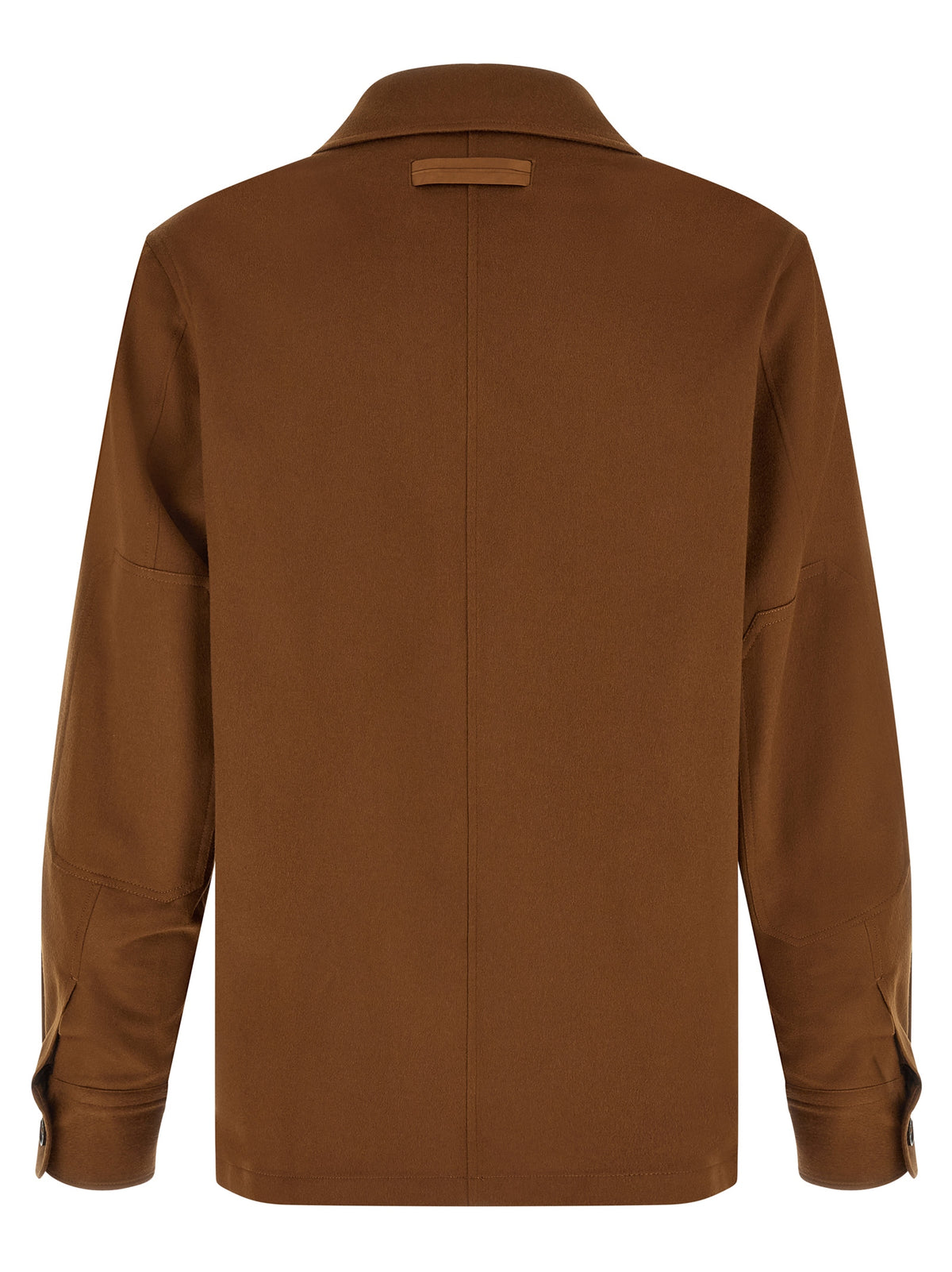 ZEGNA Brown Cashmere Men's Blouse