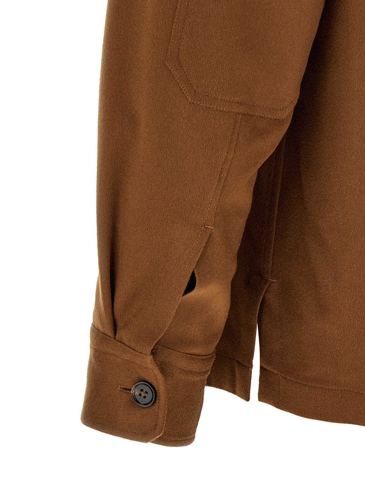 ZEGNA Brown Cashmere Men's Blouse