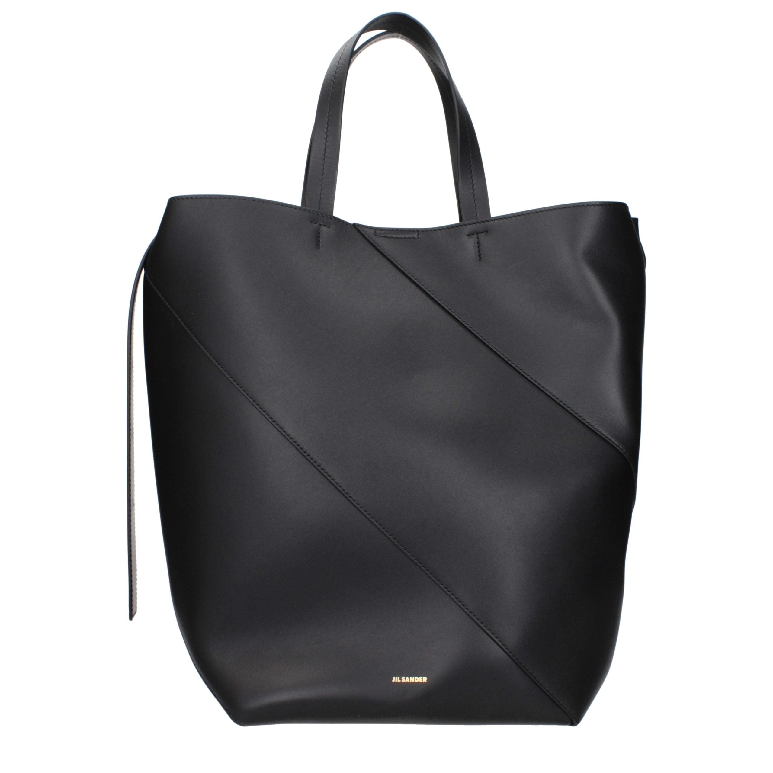 Jil Sander Black Leather Crossbody Women's Bag