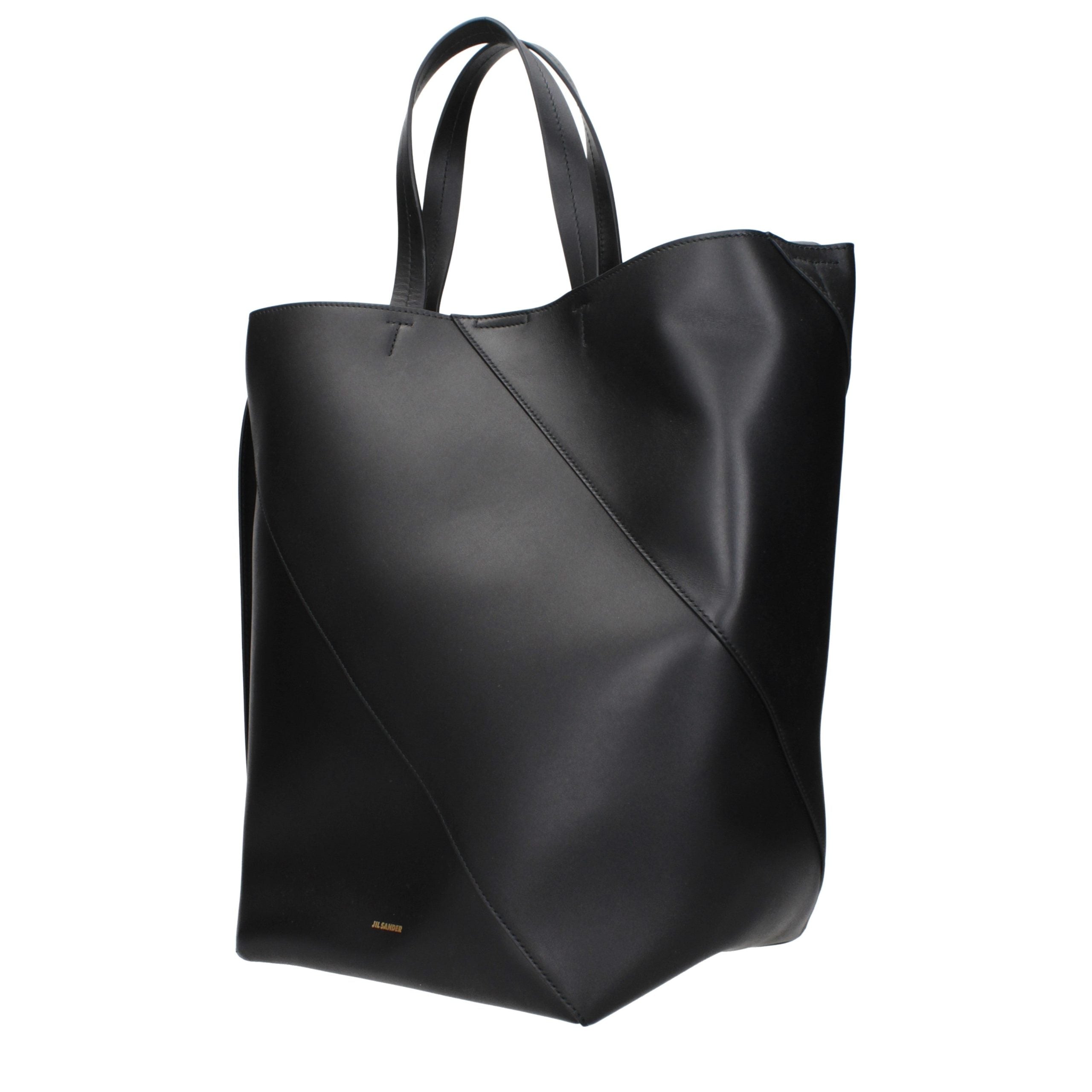 Jil Sander Black Leather Crossbody Women's Bag
