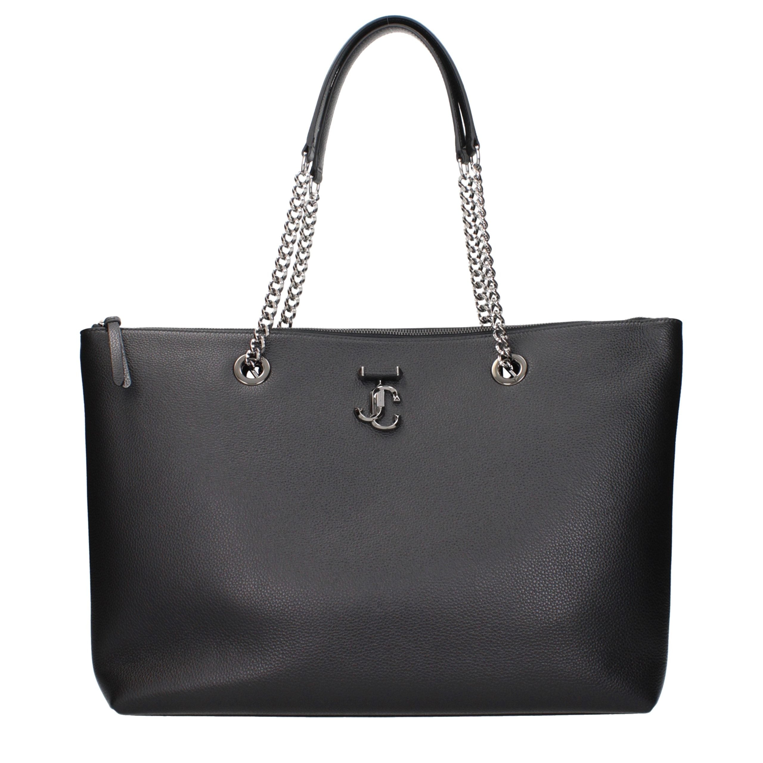 Jimmy Choo Black Leather Shoulder Women's Bag