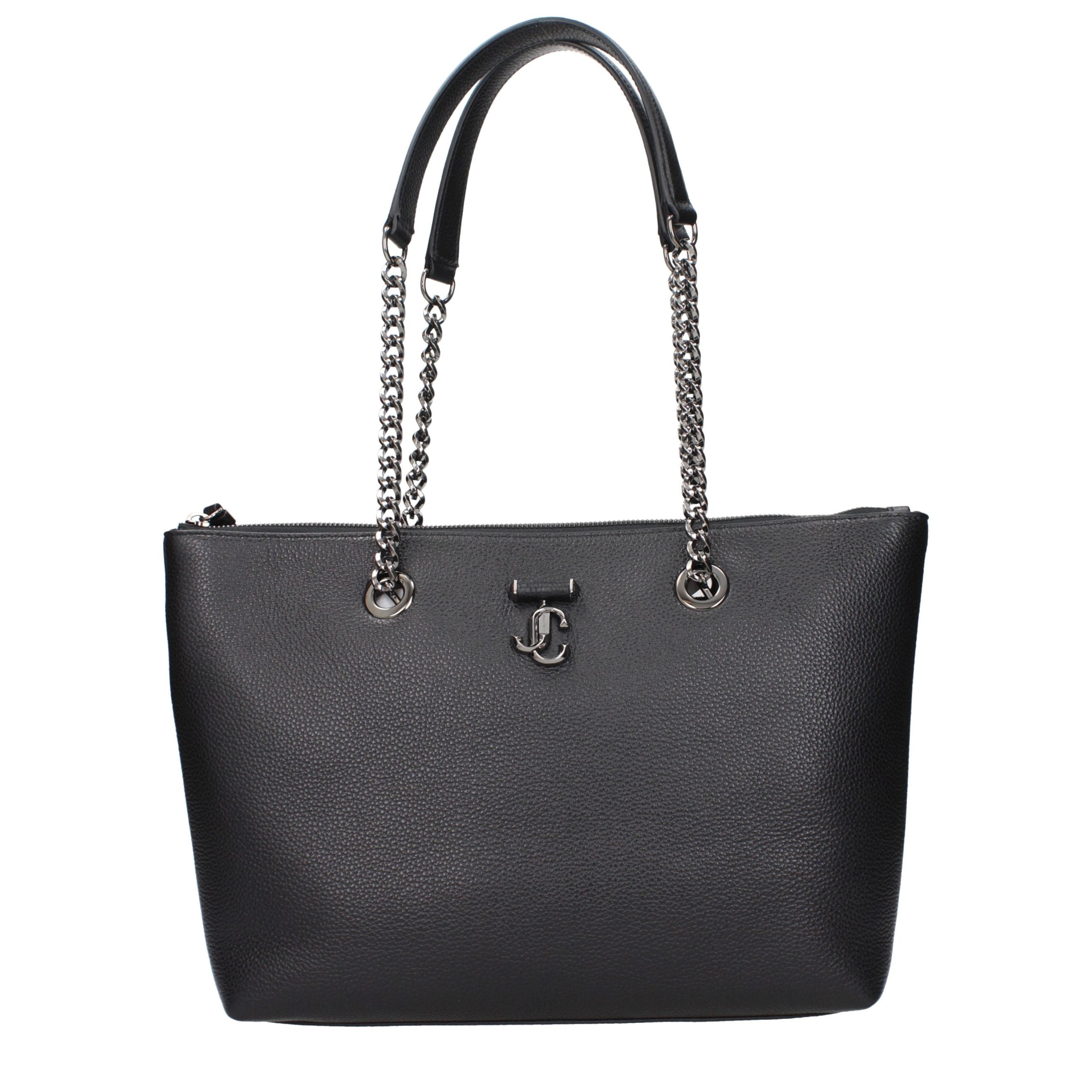 Jimmy Choo Black Leather Shoulder Women's Bag
