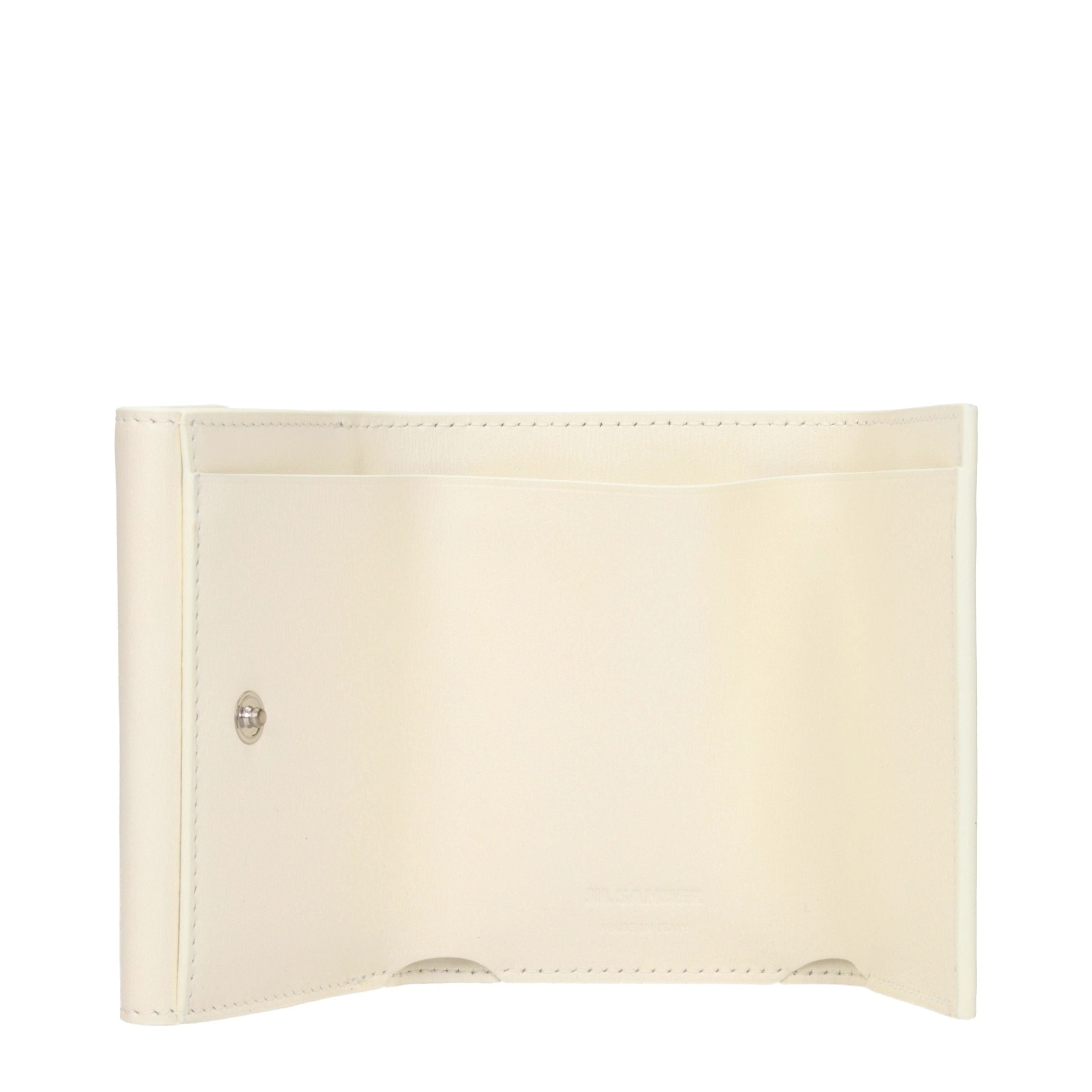 Jil Sander White Leather Women's Wallet