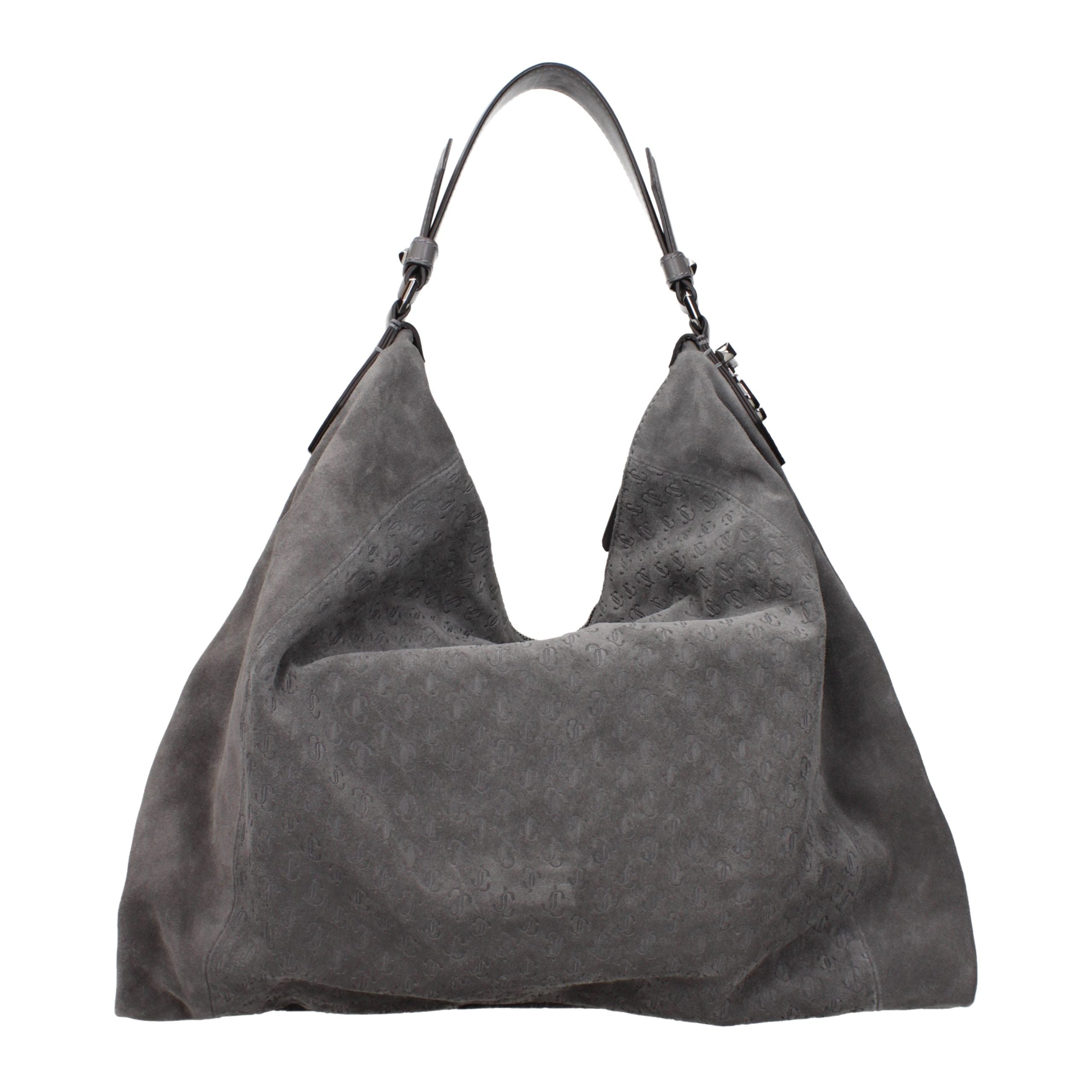 Jimmy Choo Gray Leather Shoulder Women's Bag