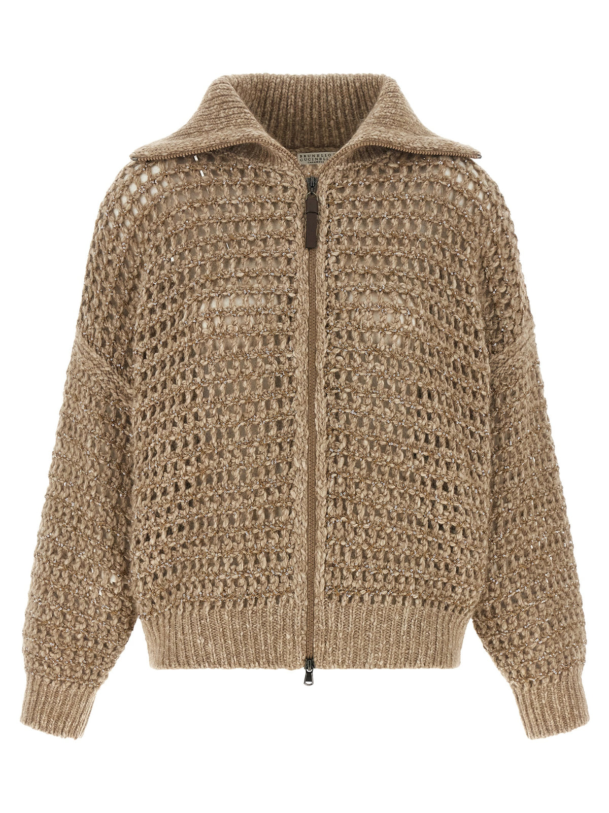 Brunello Cucinelli Beige Elastane Women's Cardigan