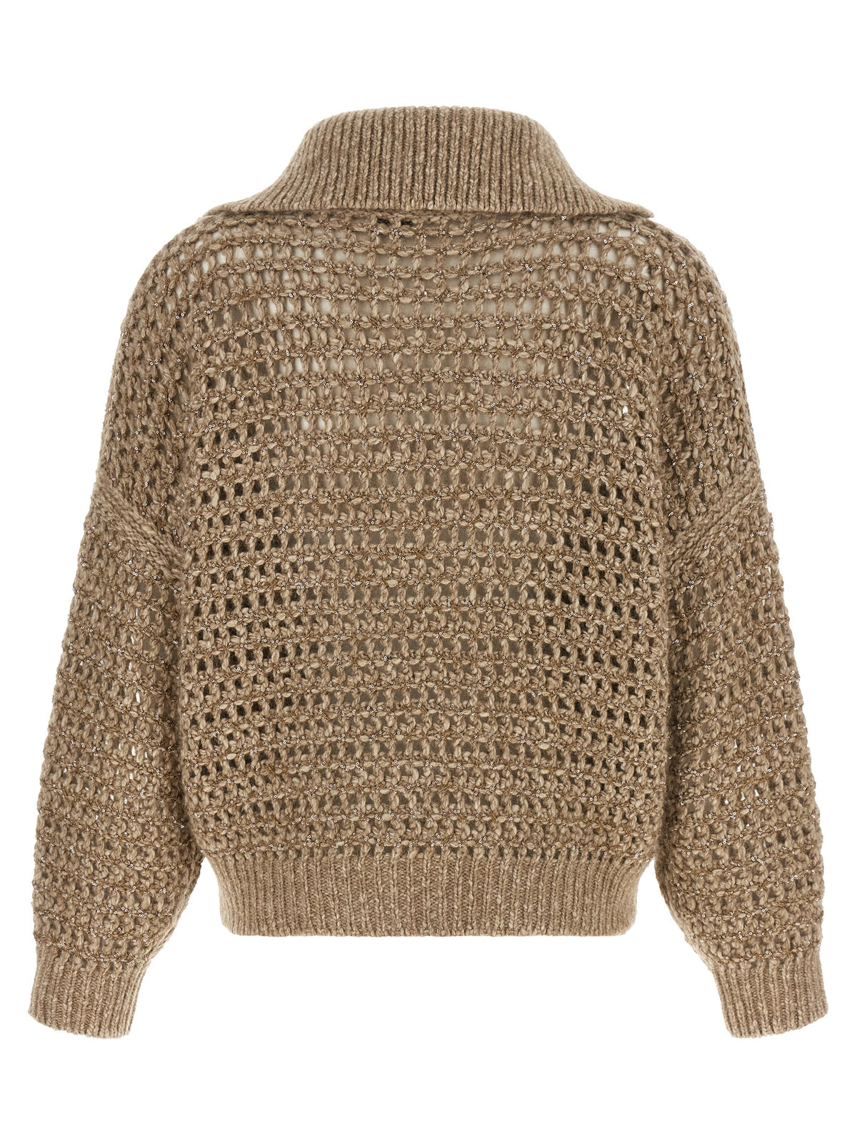 Brunello Cucinelli Beige Elastane Women's Cardigan