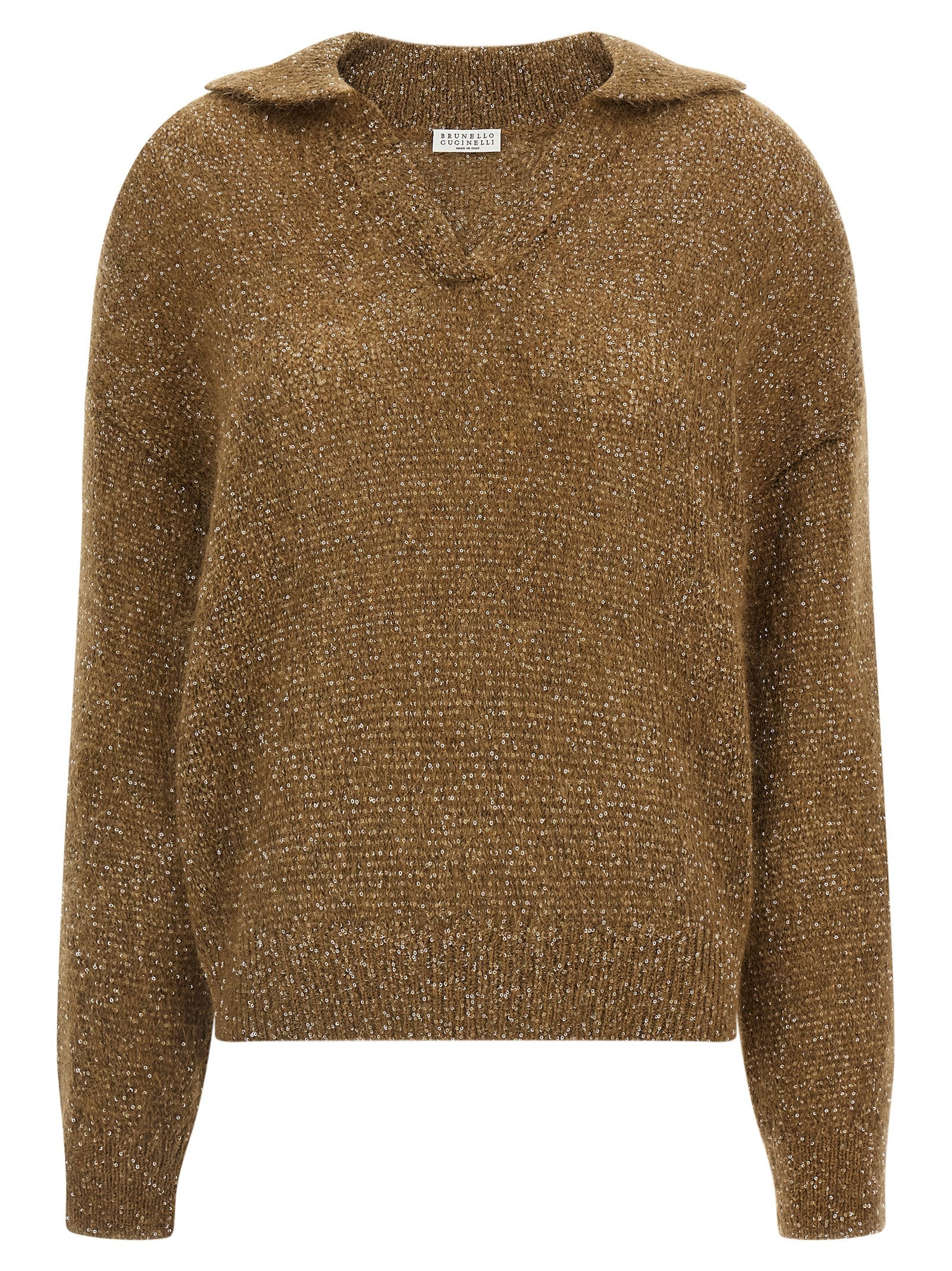 Brunello Cucinelli Brown Polyamide Polo Women's Shirt