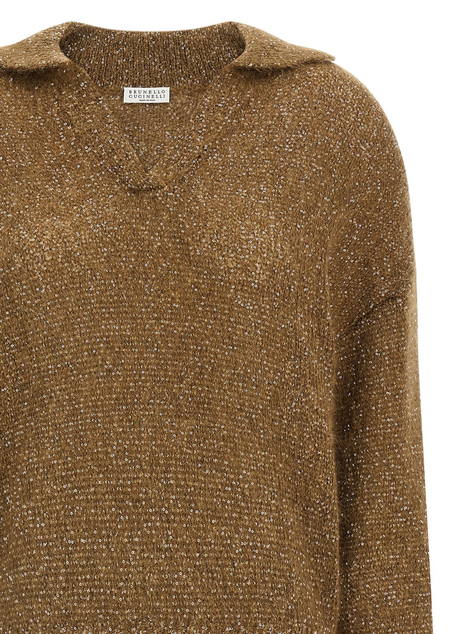 Brunello Cucinelli Brown Polyamide Polo Women's Shirt