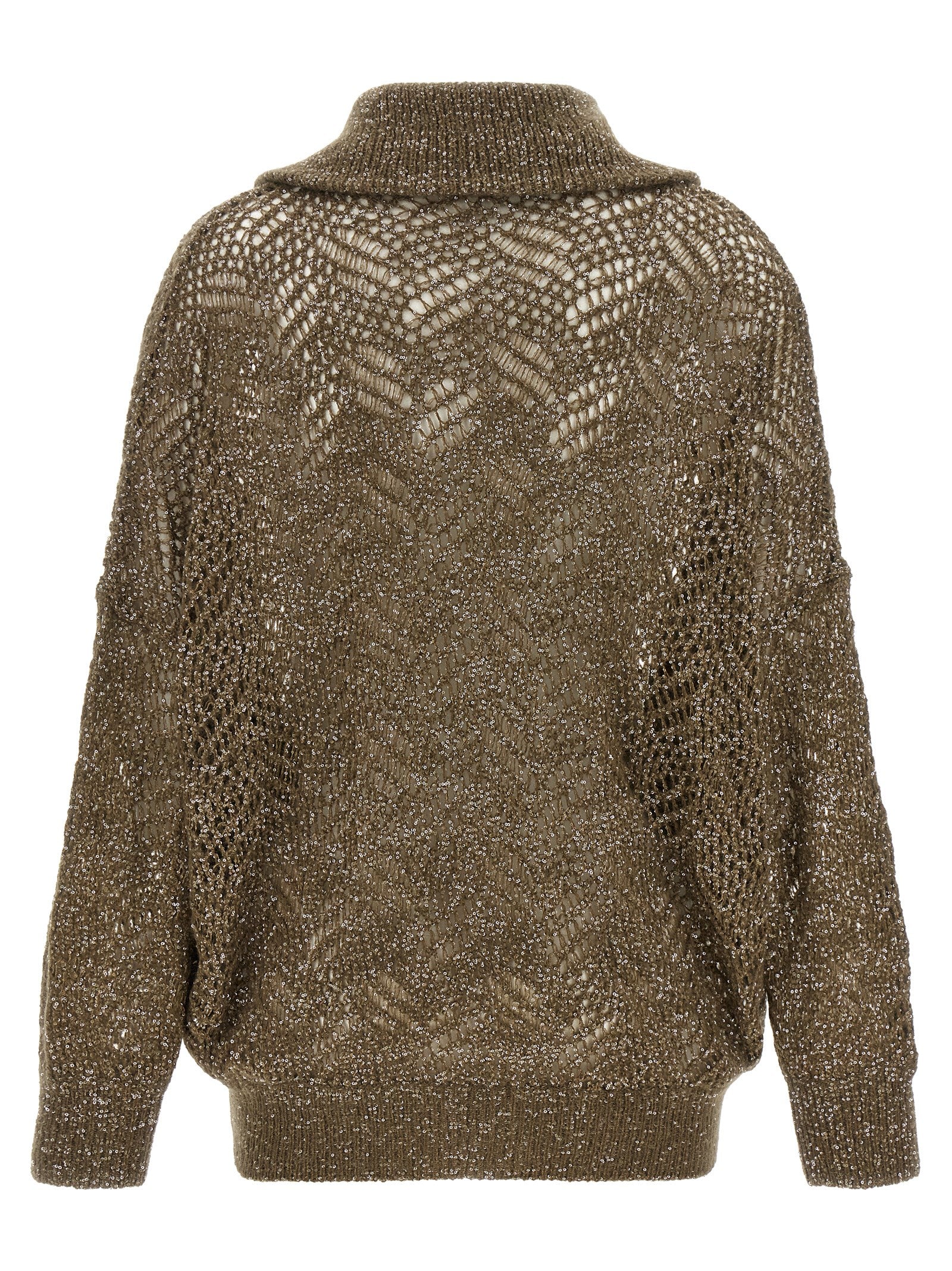 Brunello Cucinelli Brown Polyamide Women's Cardigan