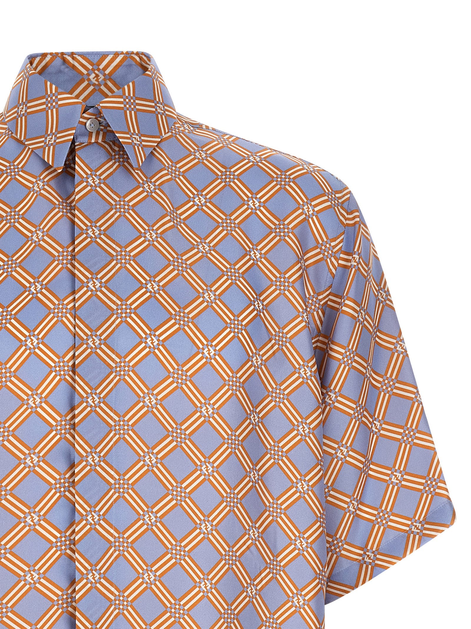 Fendi Multicolor Silk Men's Blouse
