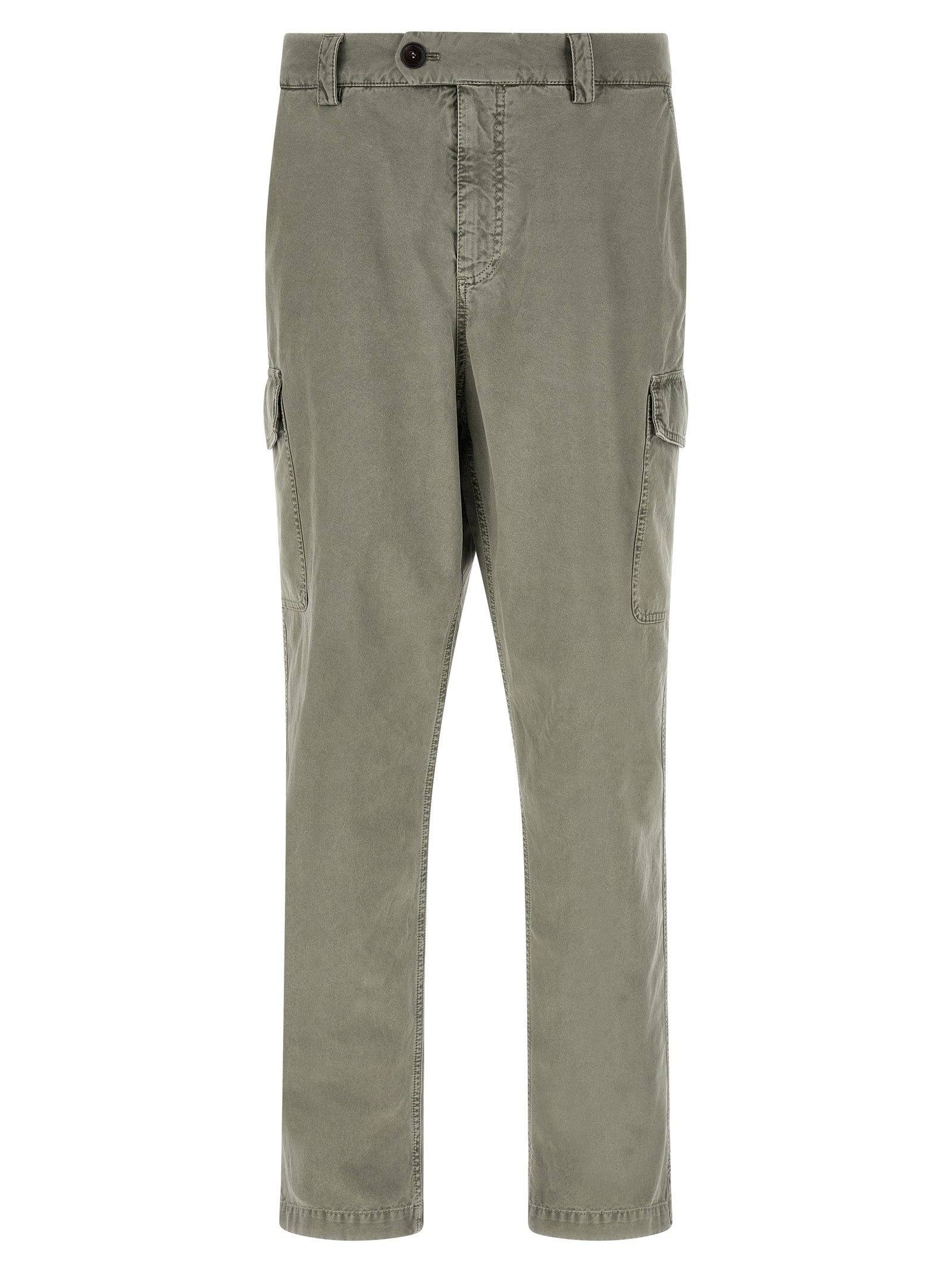 Brunello Cucinelli Bicolor Cotton Cargo Men's Pants