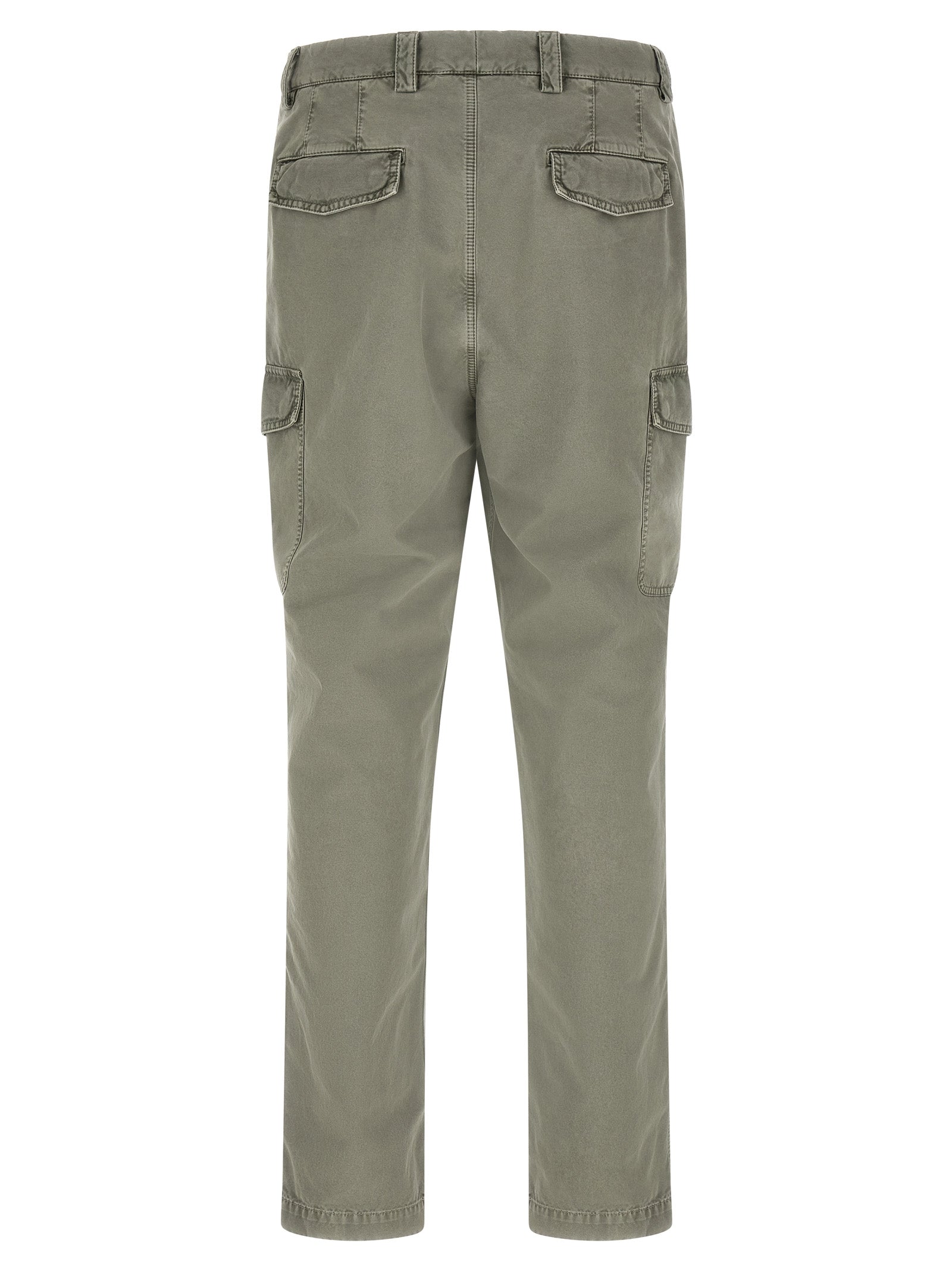 Brunello Cucinelli Bicolor Cotton Cargo Men's Pants