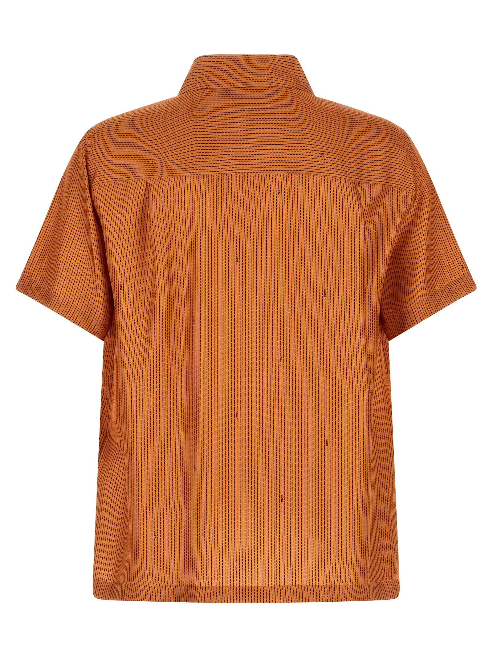 Fendi Orange Silk Men's Blouse