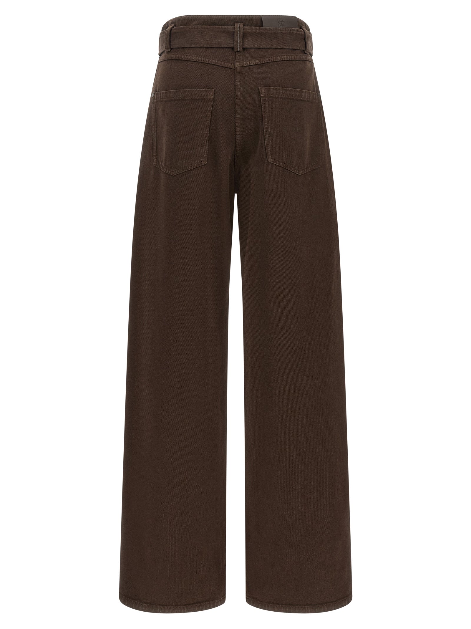 Brunello Cucinelli Brown Cotton Jeans Women's Denim