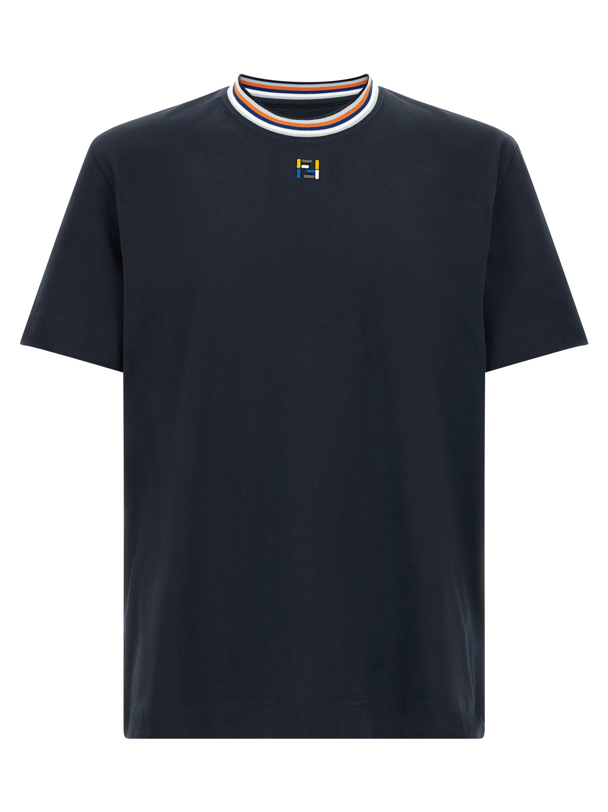 Fendi Blue Cotton Men's T-Shirt